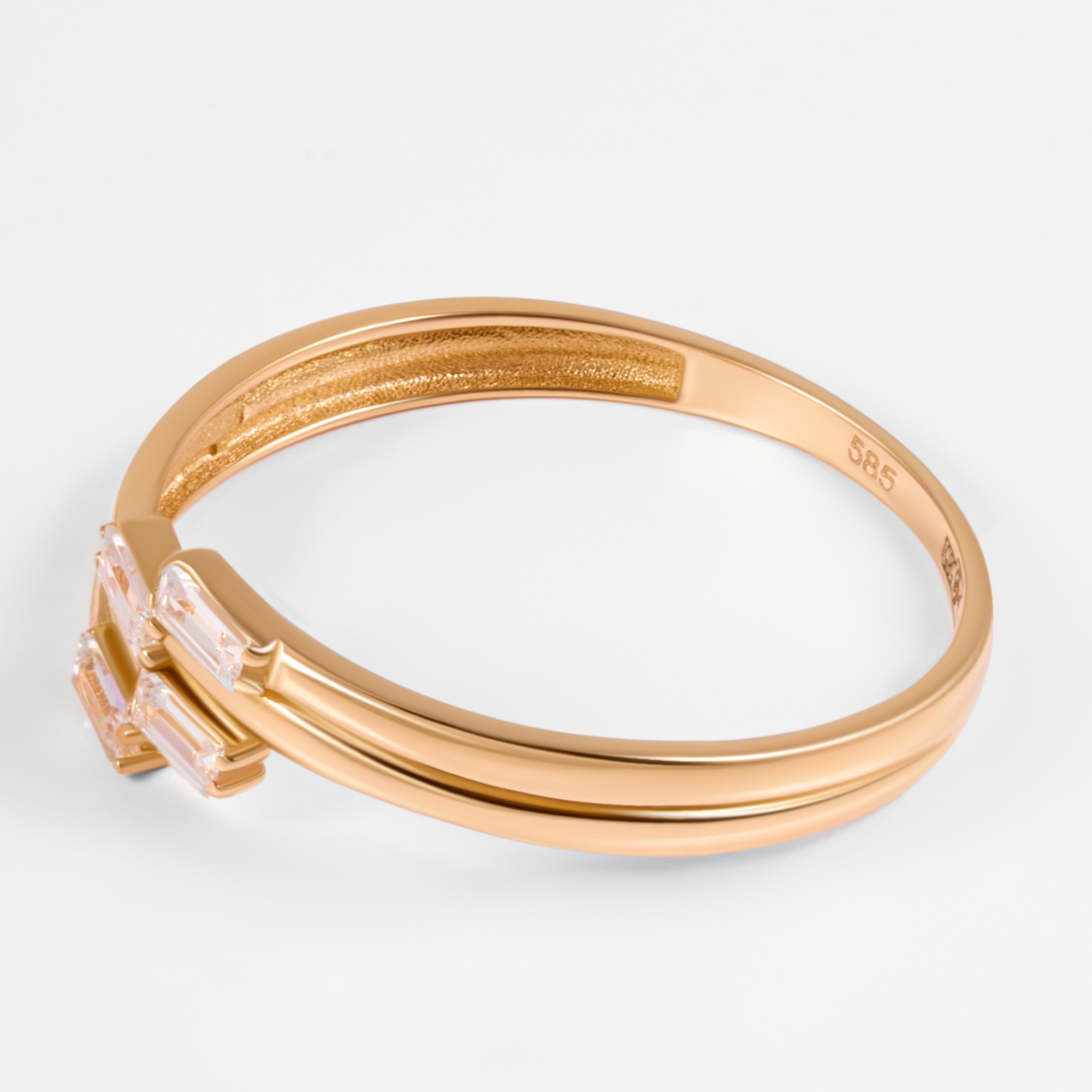 Золотое кольцо Мостар из красного золота 585 пробы МЦП53Р-246