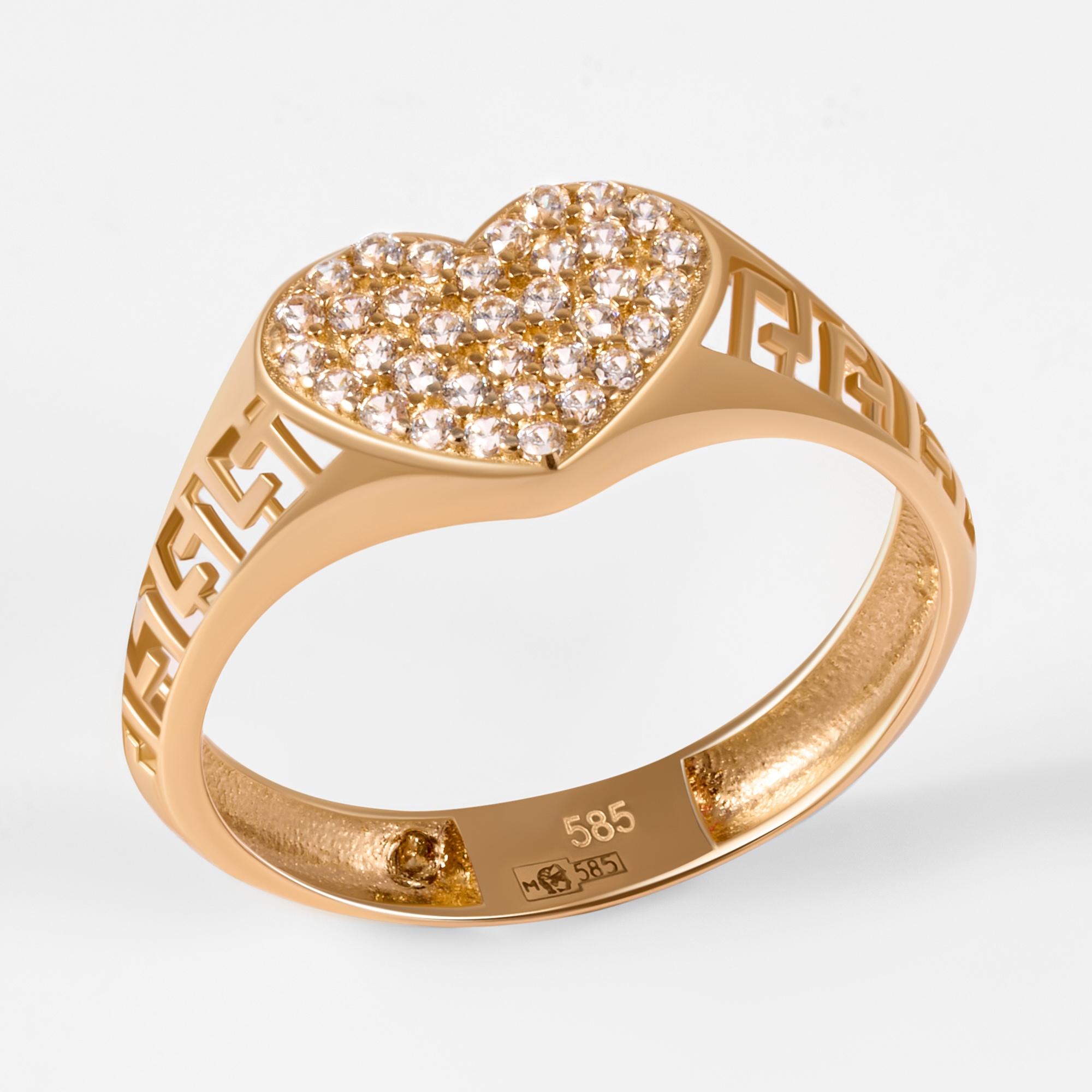 Золотое кольцо Мостар из красного золота 585 пробы МЦУУЗ-5727