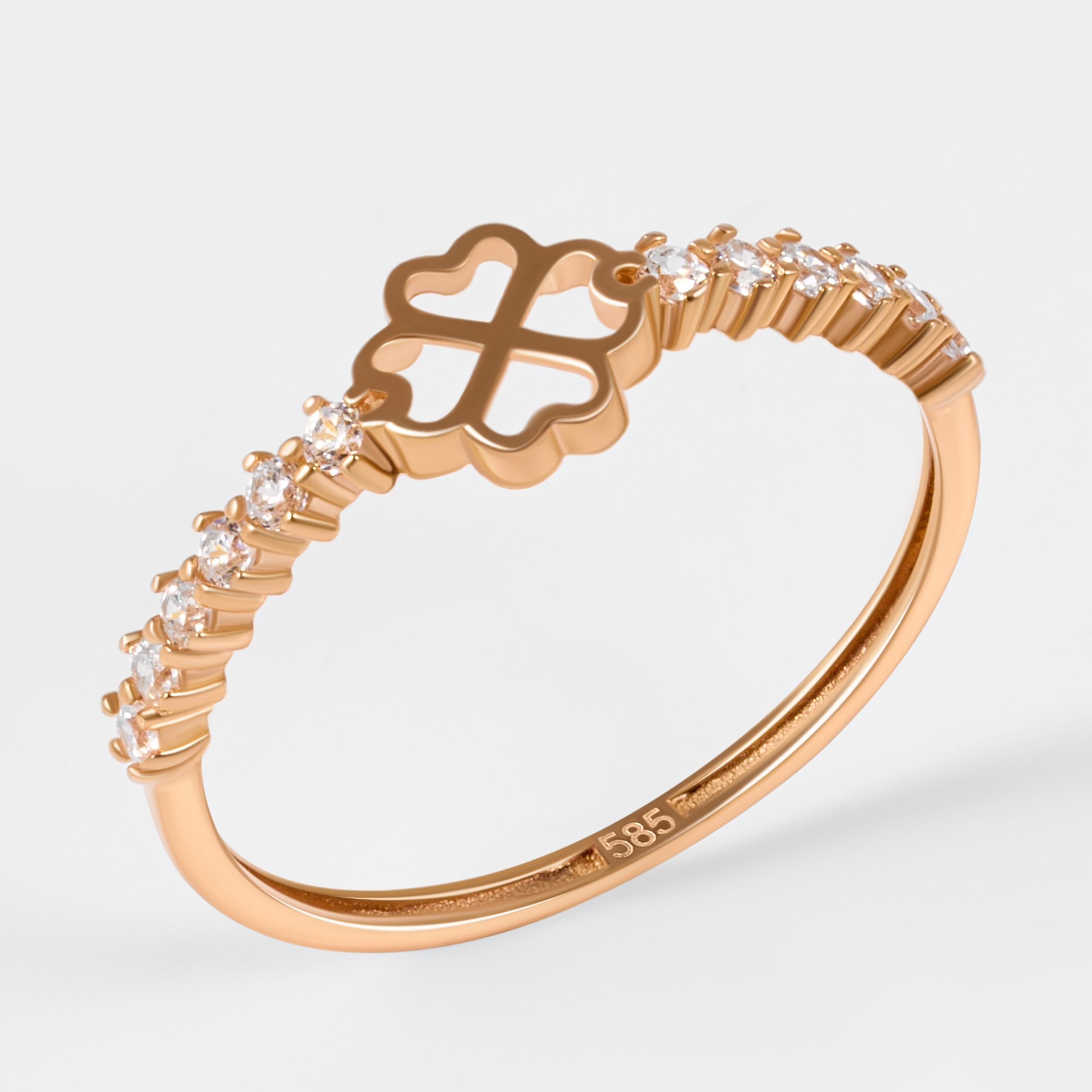 Золотое кольцо Мостар из красного золота 585 пробы МЦП53Р-174-Р