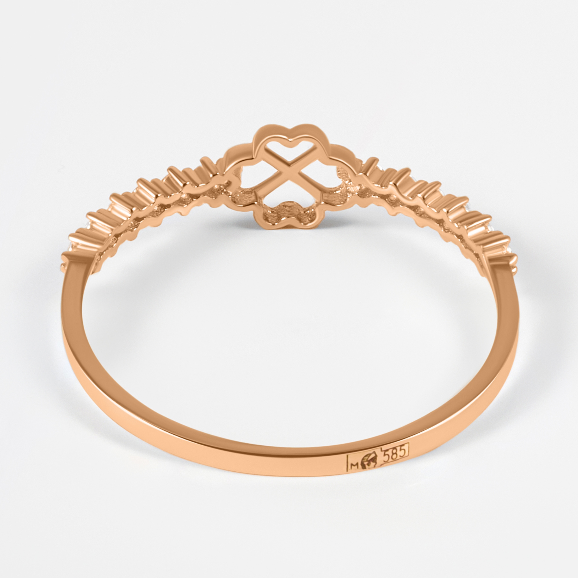 Золотое кольцо Мостар из красного золота 585 пробы МЦП53Р-174-Р