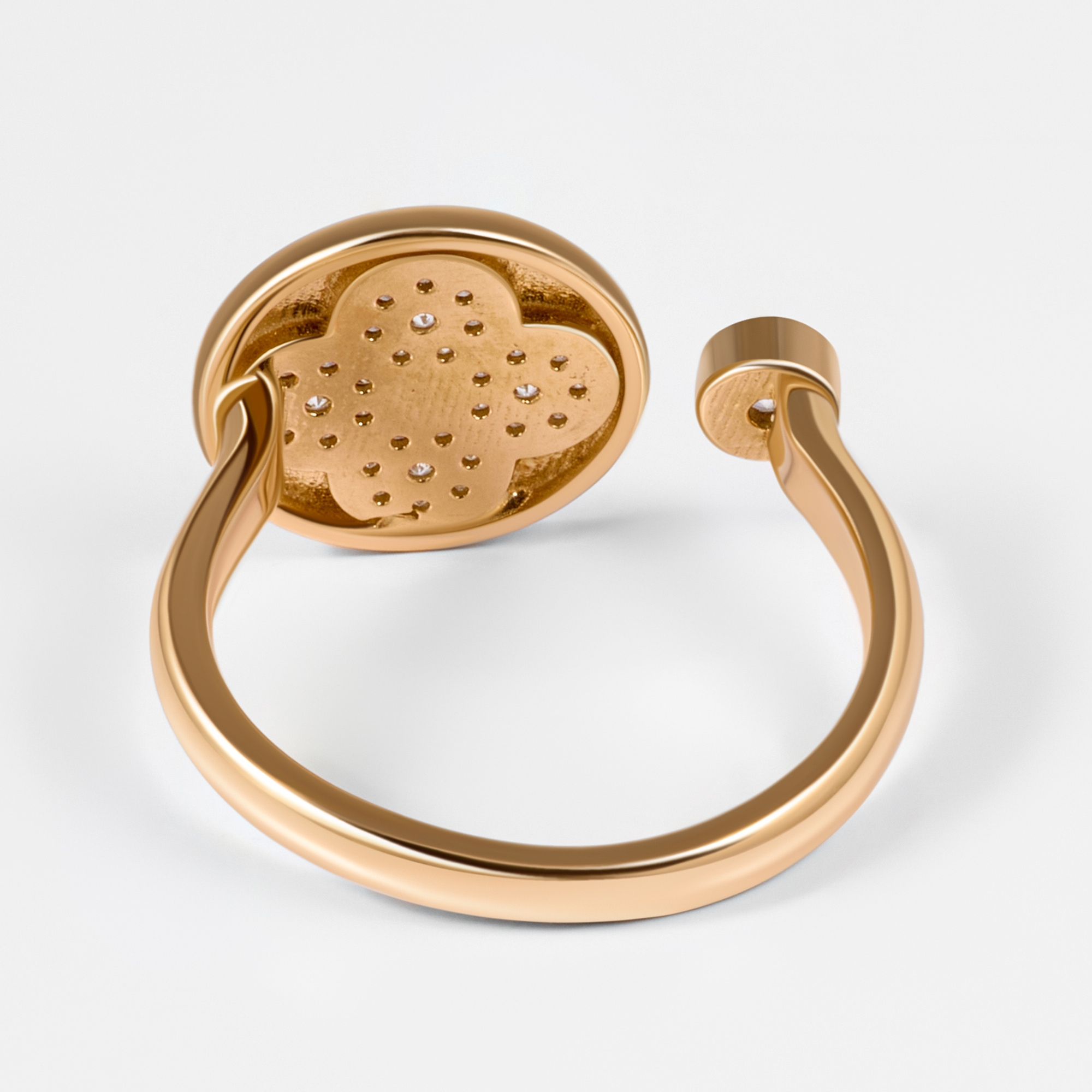 Золотое кольцо Мостар из красного золота 585 пробы МЦПБР-40