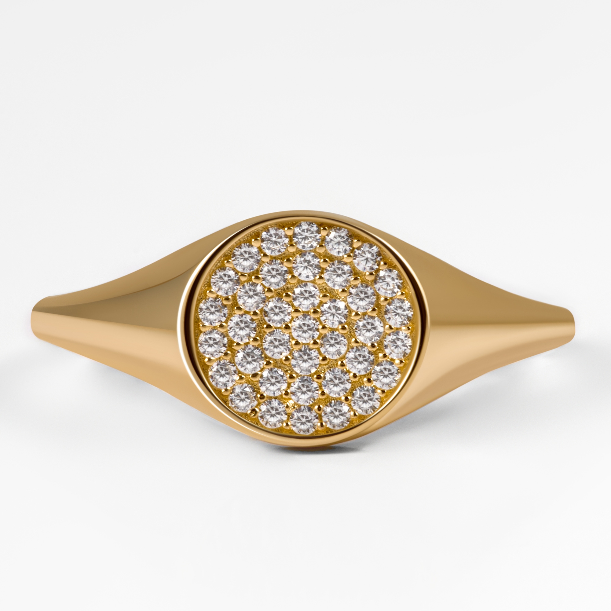 Золотое кольцо Мостар из красного золота 585 пробы МЦЛ22-6