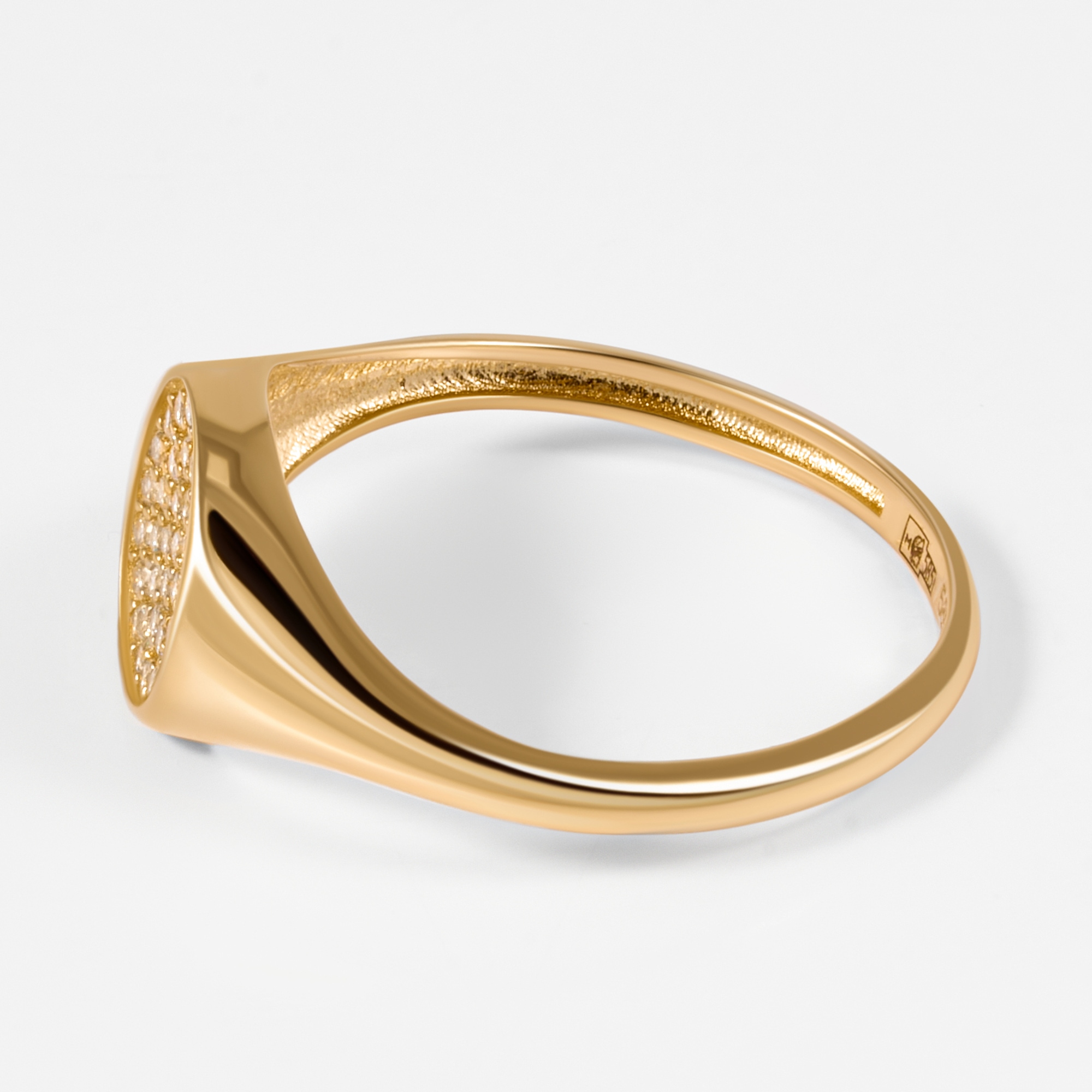 Золотое кольцо Мостар из красного золота 585 пробы МЦЛ22-6