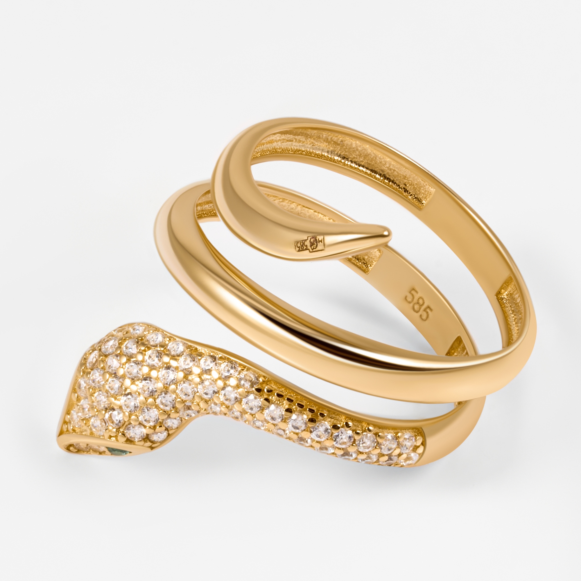 Золотое кольцо Мостар из красного золота 585 пробы МЦУУЗ-5933