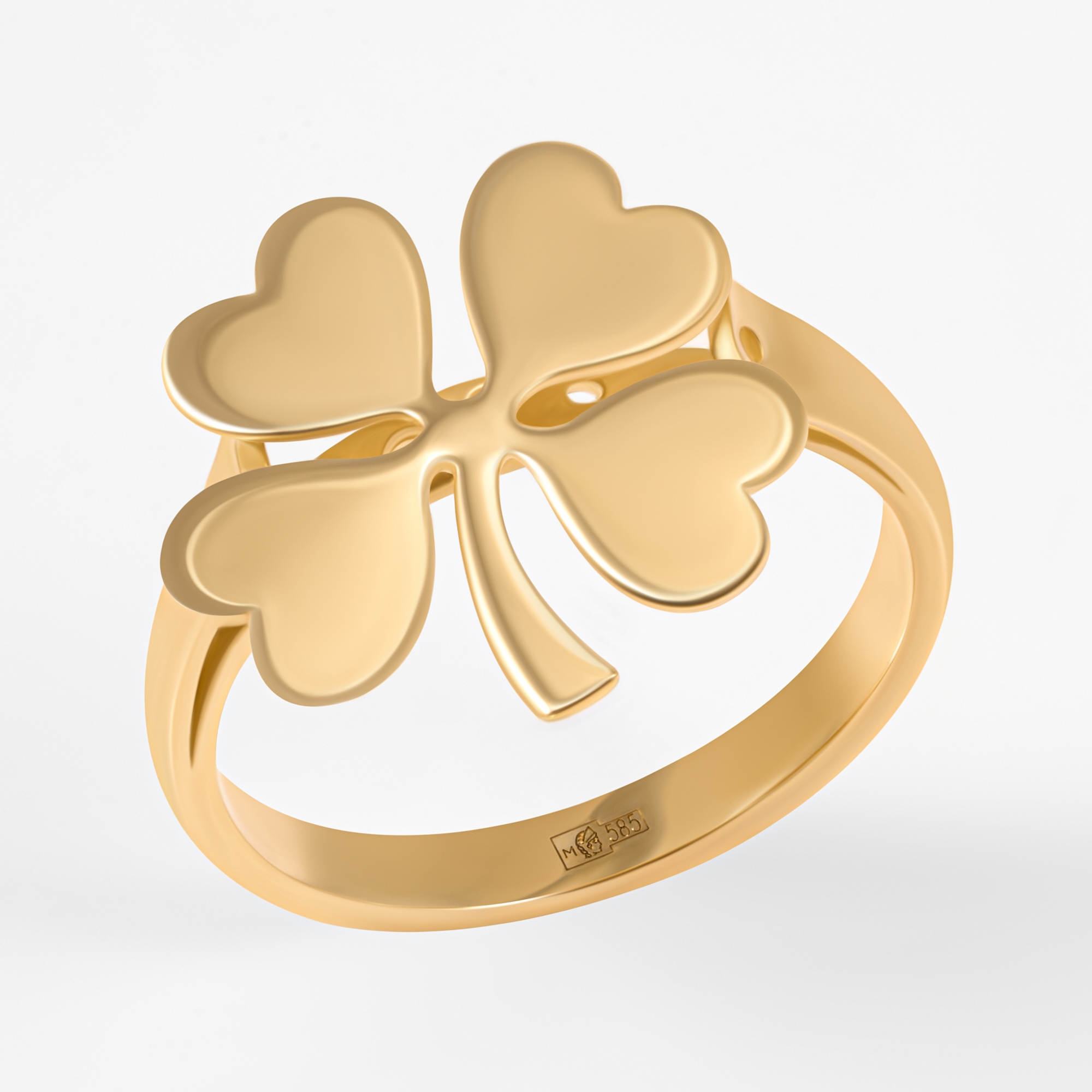 Золотое кольцо Випголд из красного золота 585 пробы ВПКЛ0028Ж