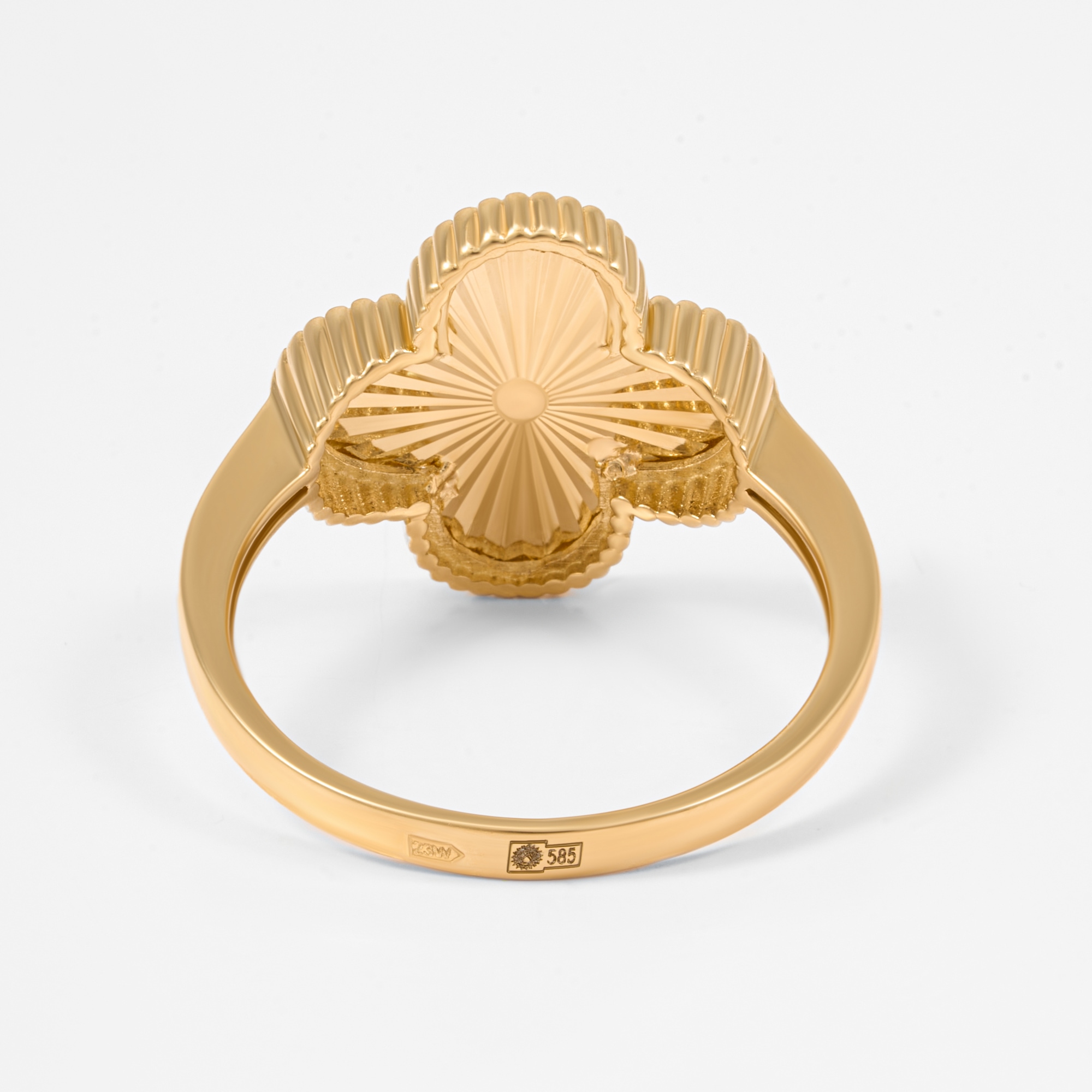 Золотое кольцо Випголд из красного золота 585 пробы ВПКЛ0024Ж