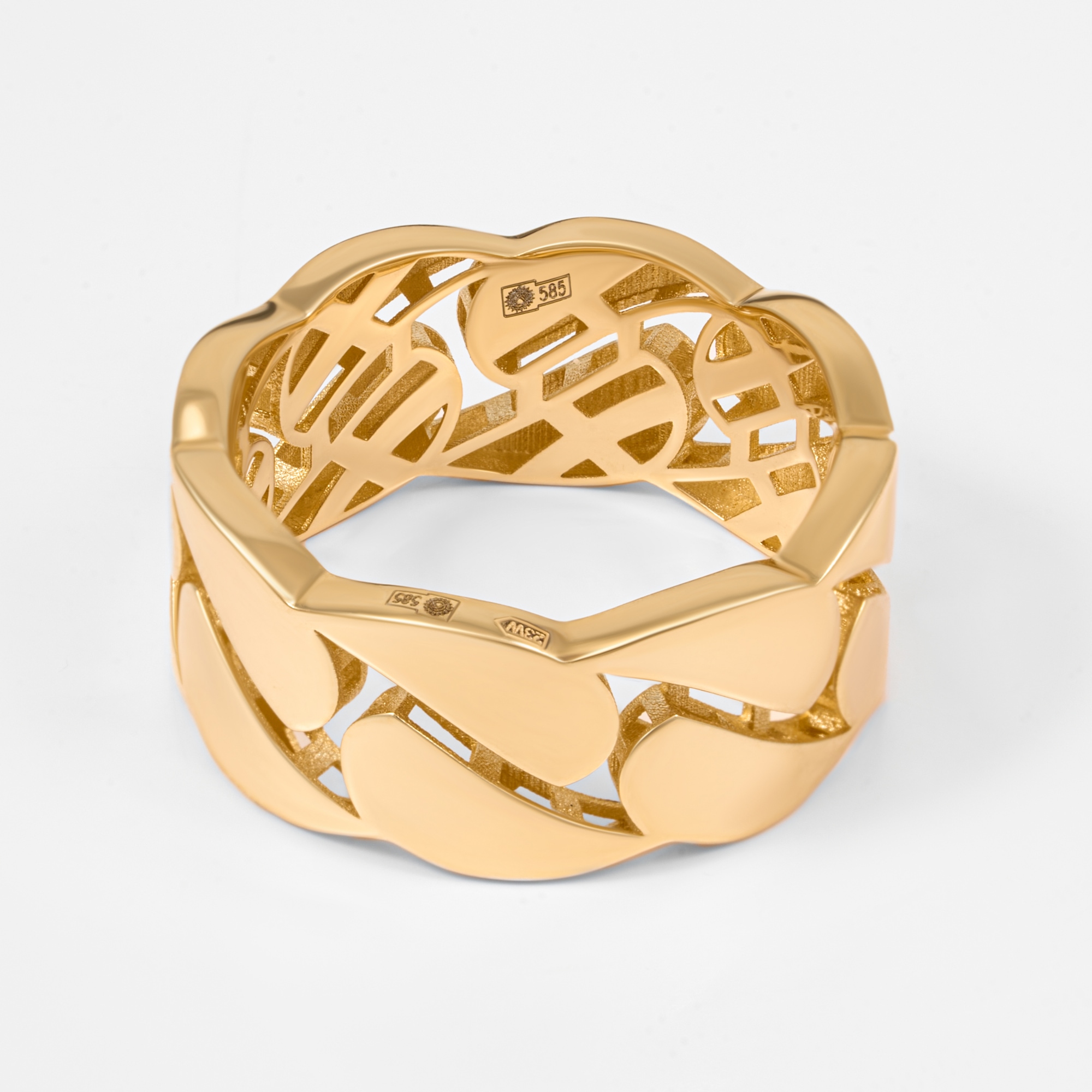 Золотое кольцо Випголд из красного золота 585 пробы ВПКЛ0009Ж