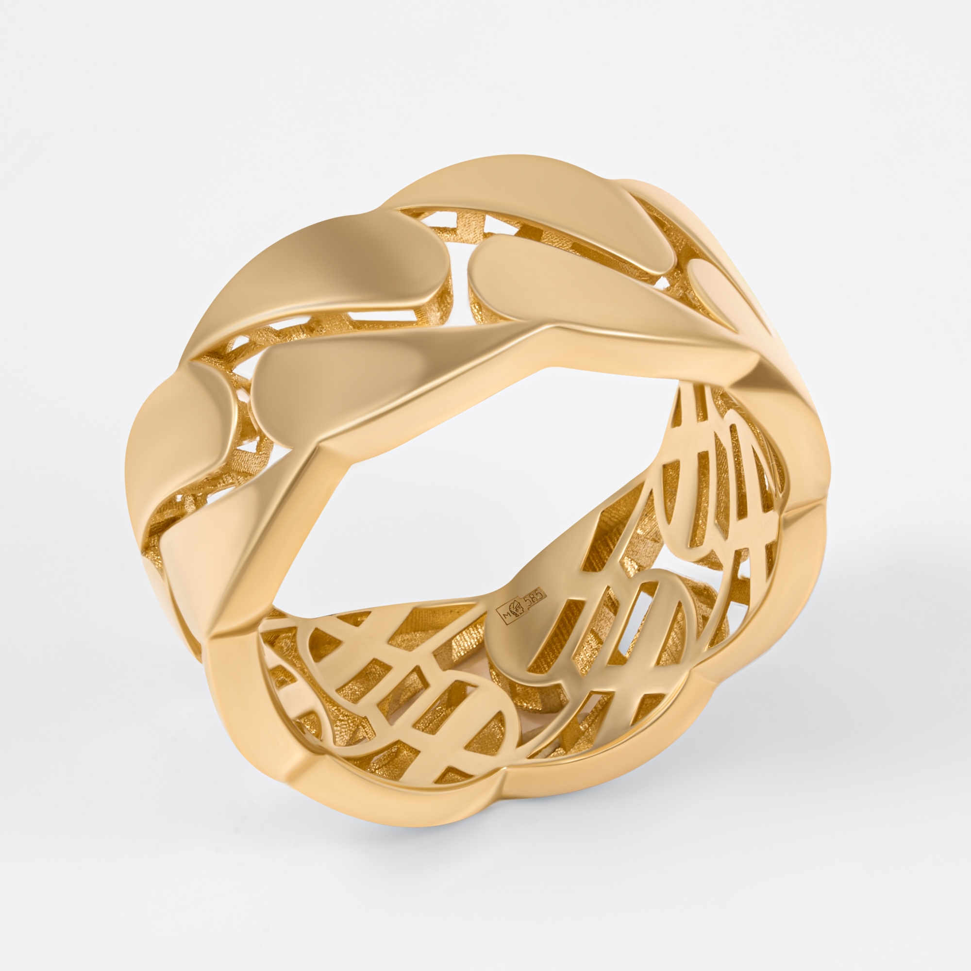 Золотое кольцо Випголд из красного золота 585 пробы ВПКЛ0009Ж