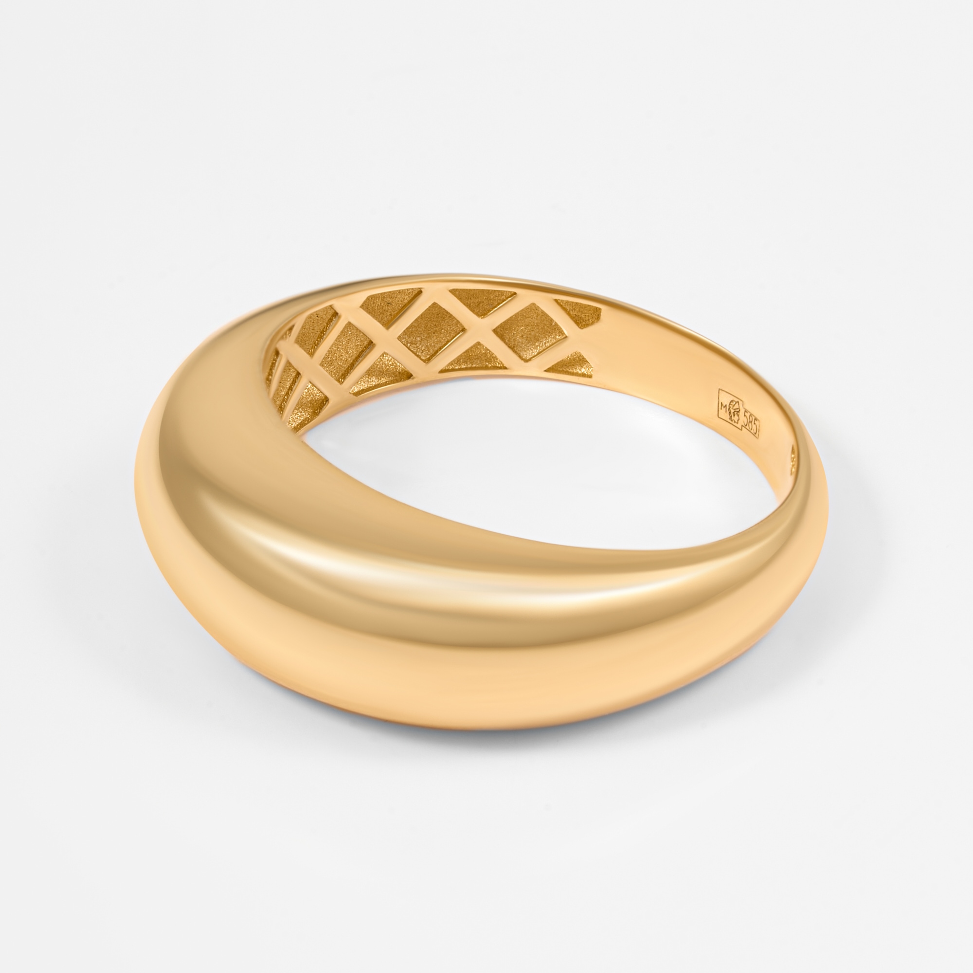 Золотое кольцо Випголд из красного золота 585 пробы ВПКЛ0030Ж