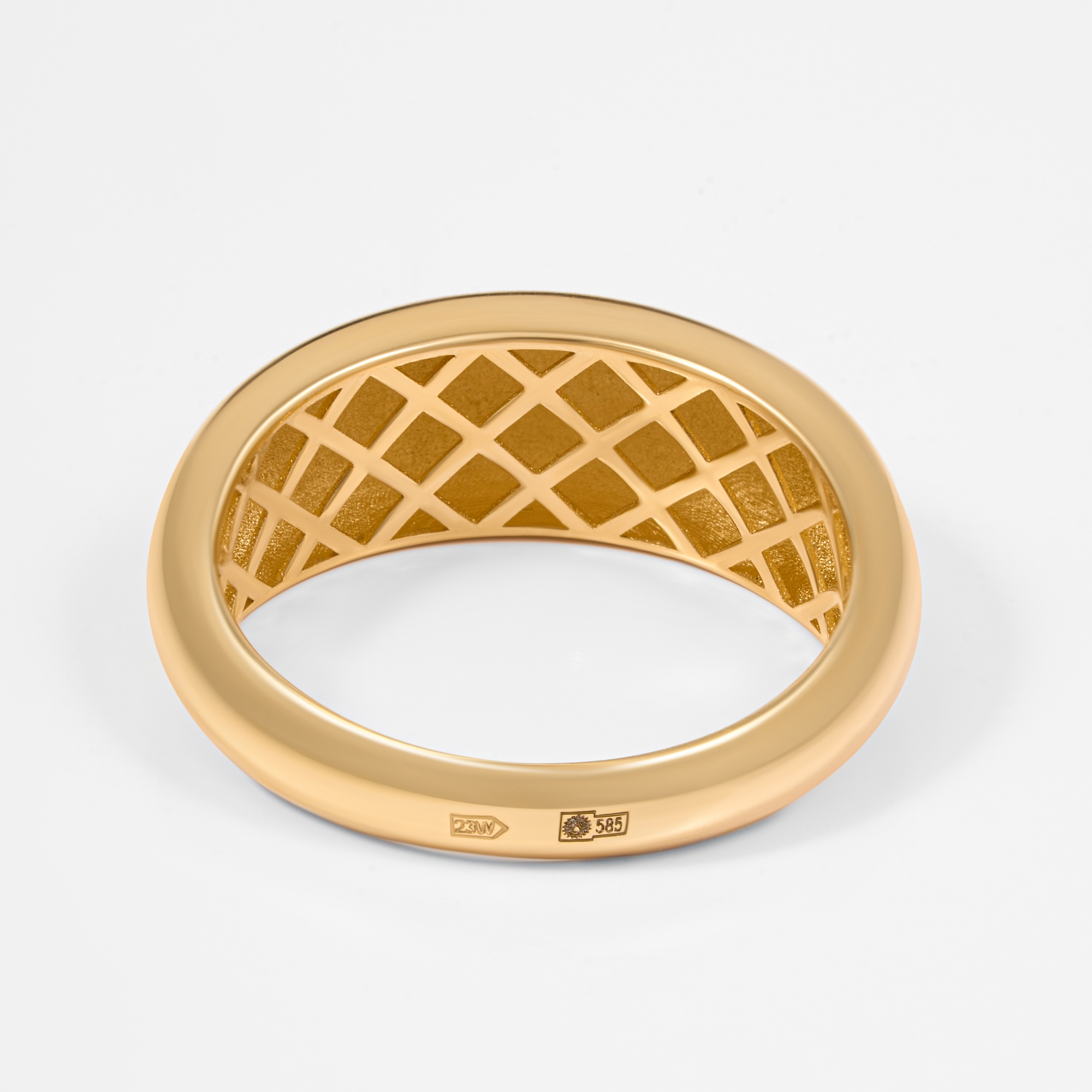 Золотое кольцо Випголд из красного золота 585 пробы ВПКЛ0030Ж