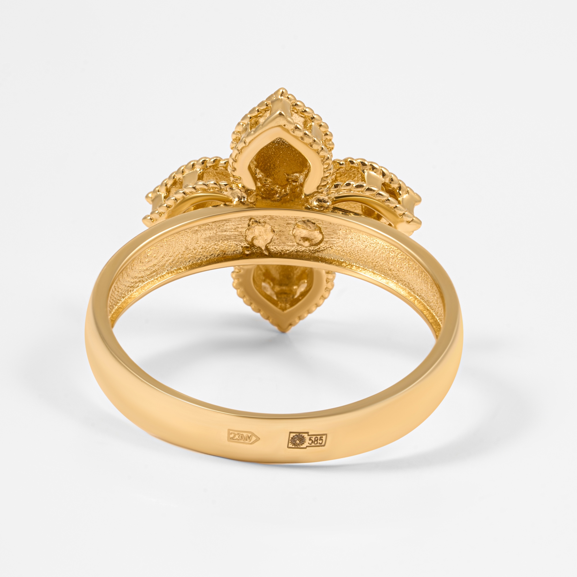 Золотое кольцо Випголд из красного золота 585 пробы ВПКЛ0026Ж