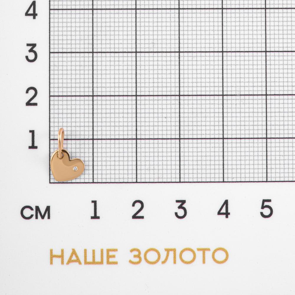 Золотая подвеска Империал из красного золота 585 пробы ИМП1231-120