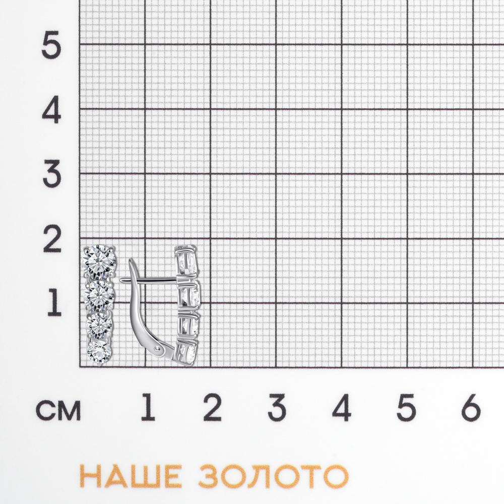 Серебряные серьги Золотая подкова ЗЧС2117731010