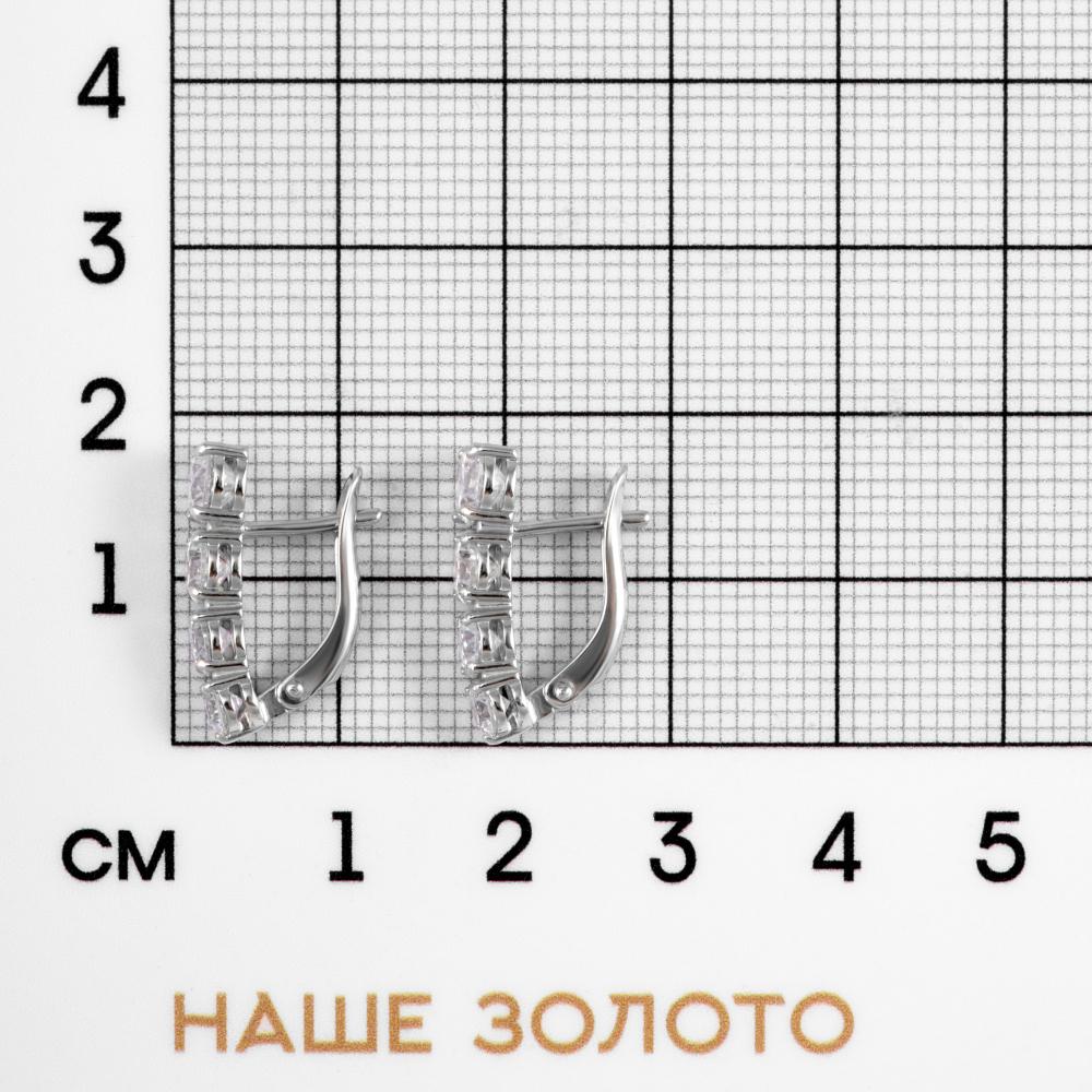 Серебряные серьги Золотая подкова ЗЧС2117731010