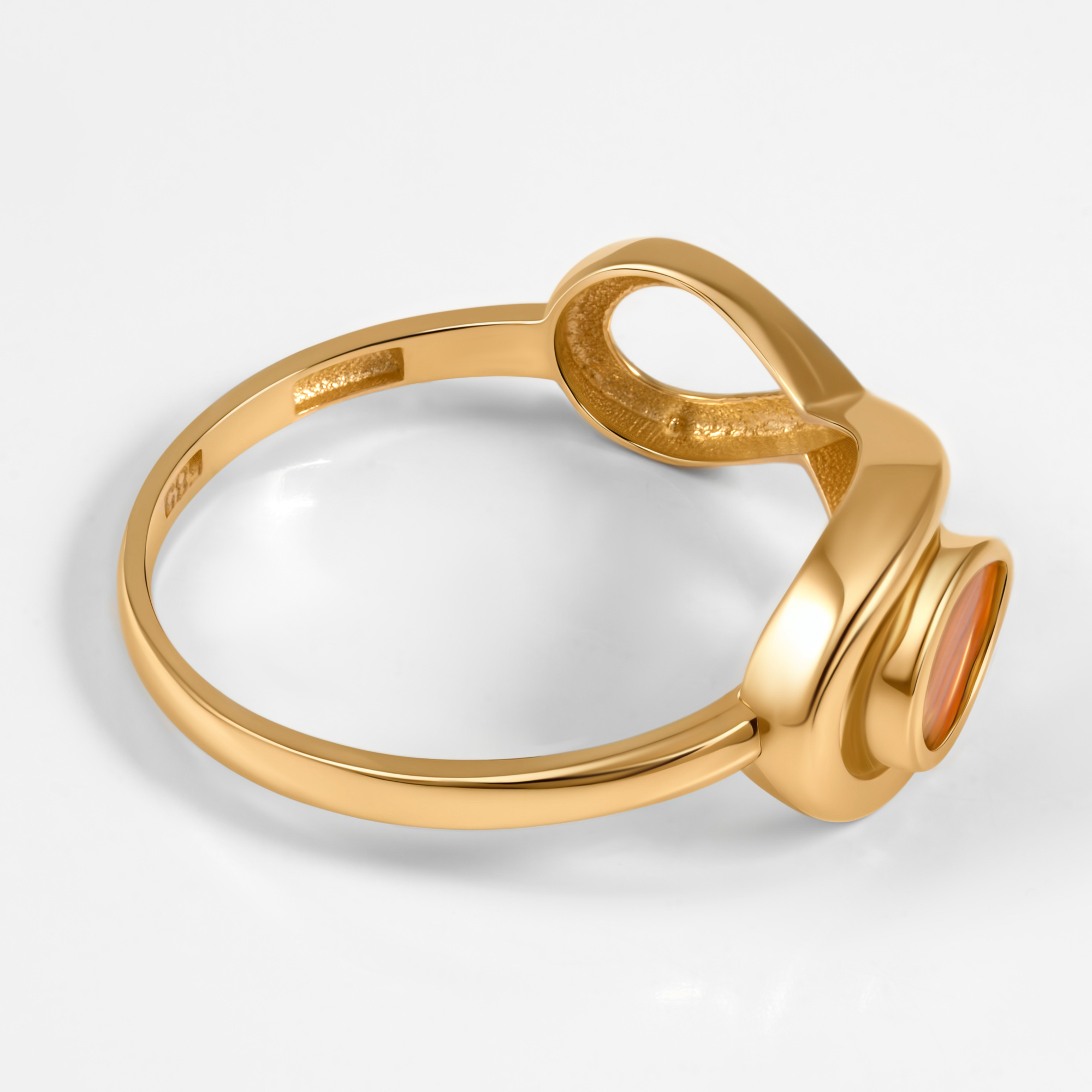 Золотое кольцо Мостар из красного золота 585 пробы МЦР22ДК0546ЦЗ