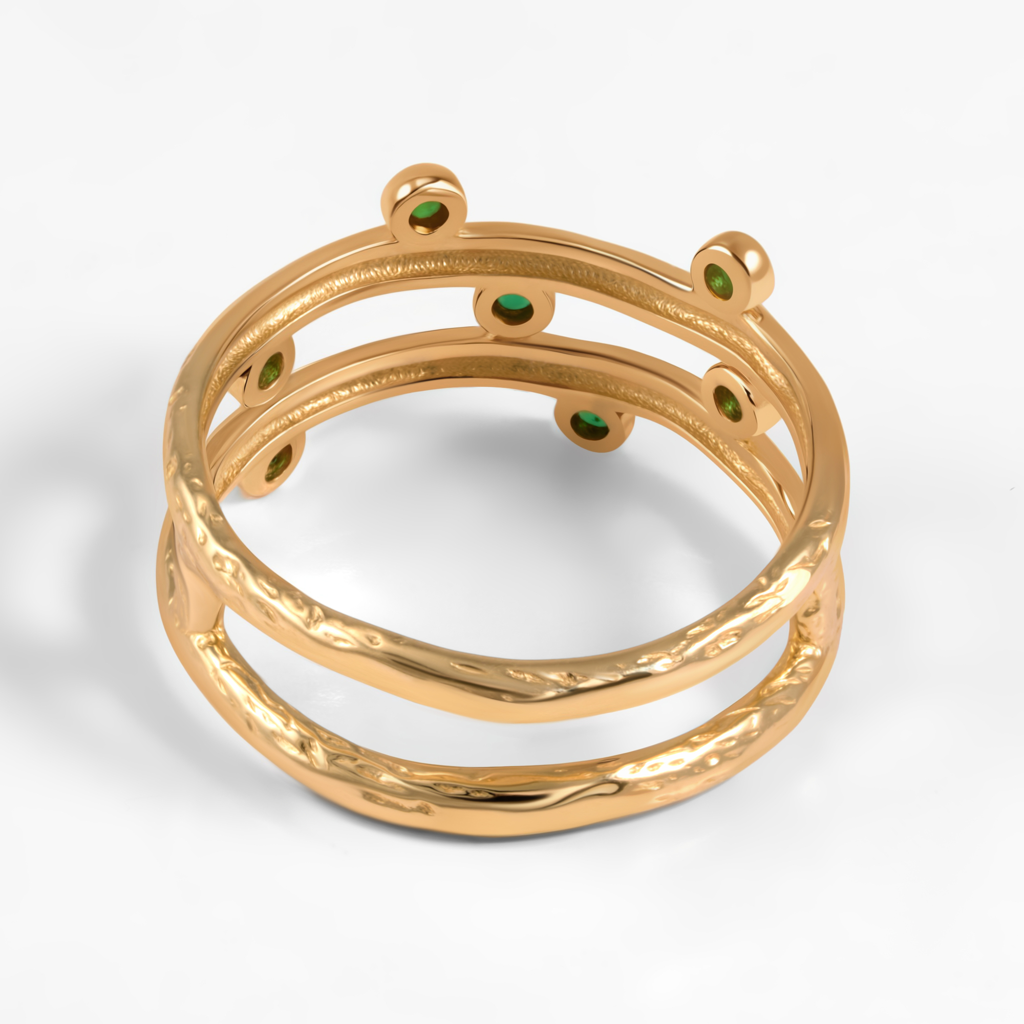 Золотое кольцо Мостар из красного золота 585 пробы МЦР22ДК1042