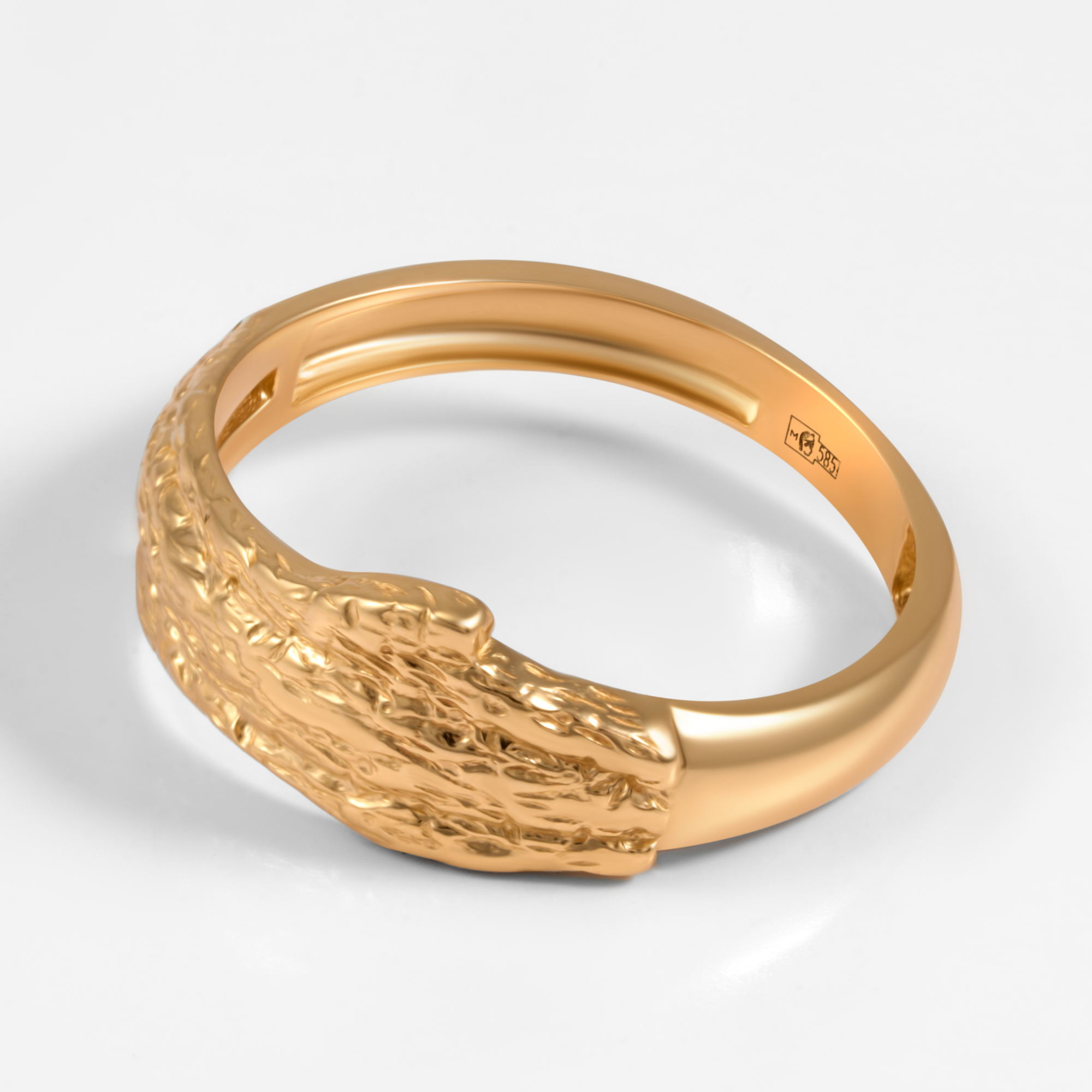 Золотое кольцо Мостар из красного золота 585 пробы МЦР22ДК1041