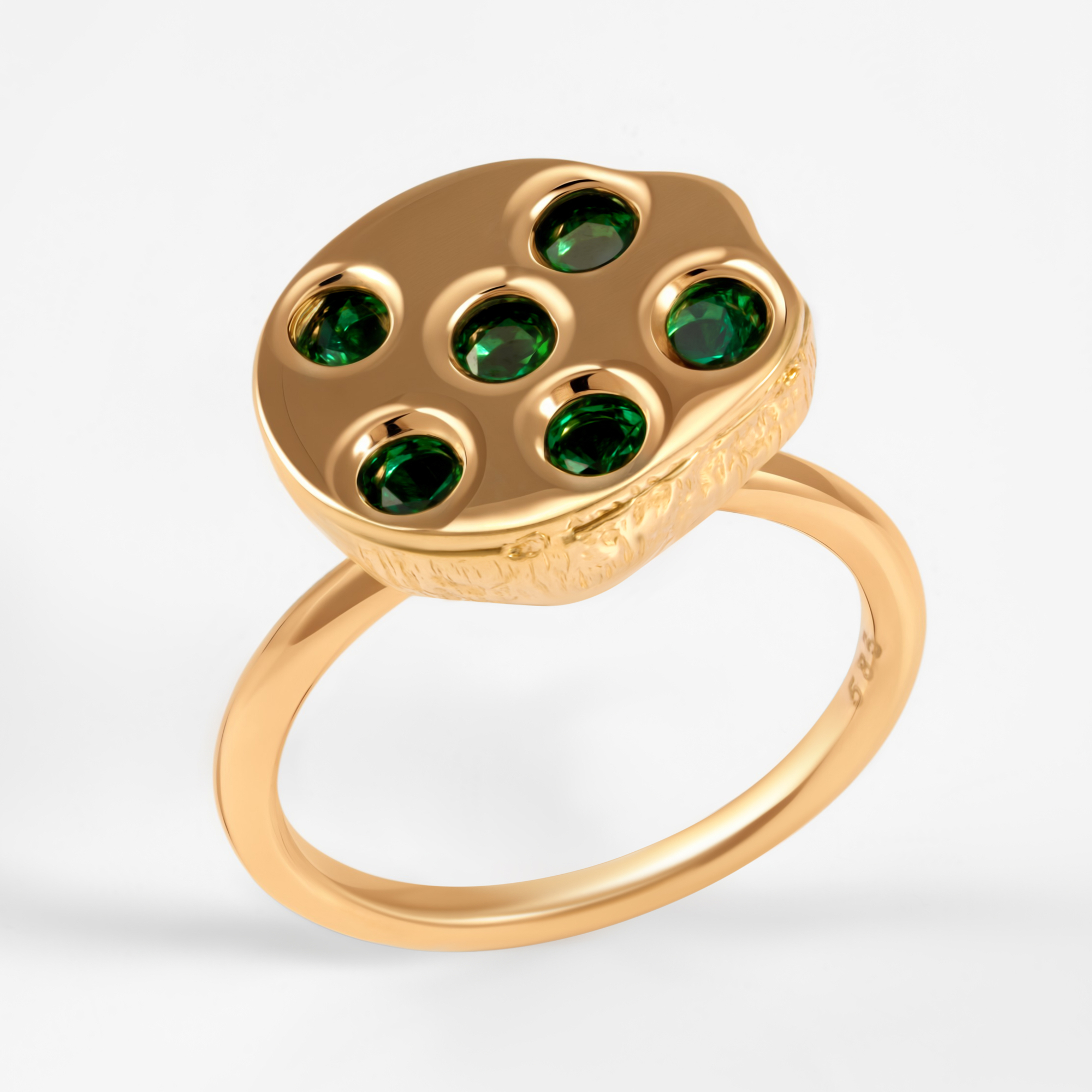 Золотое кольцо Мостар из красного золота 585 пробы МЦР22ДК1044