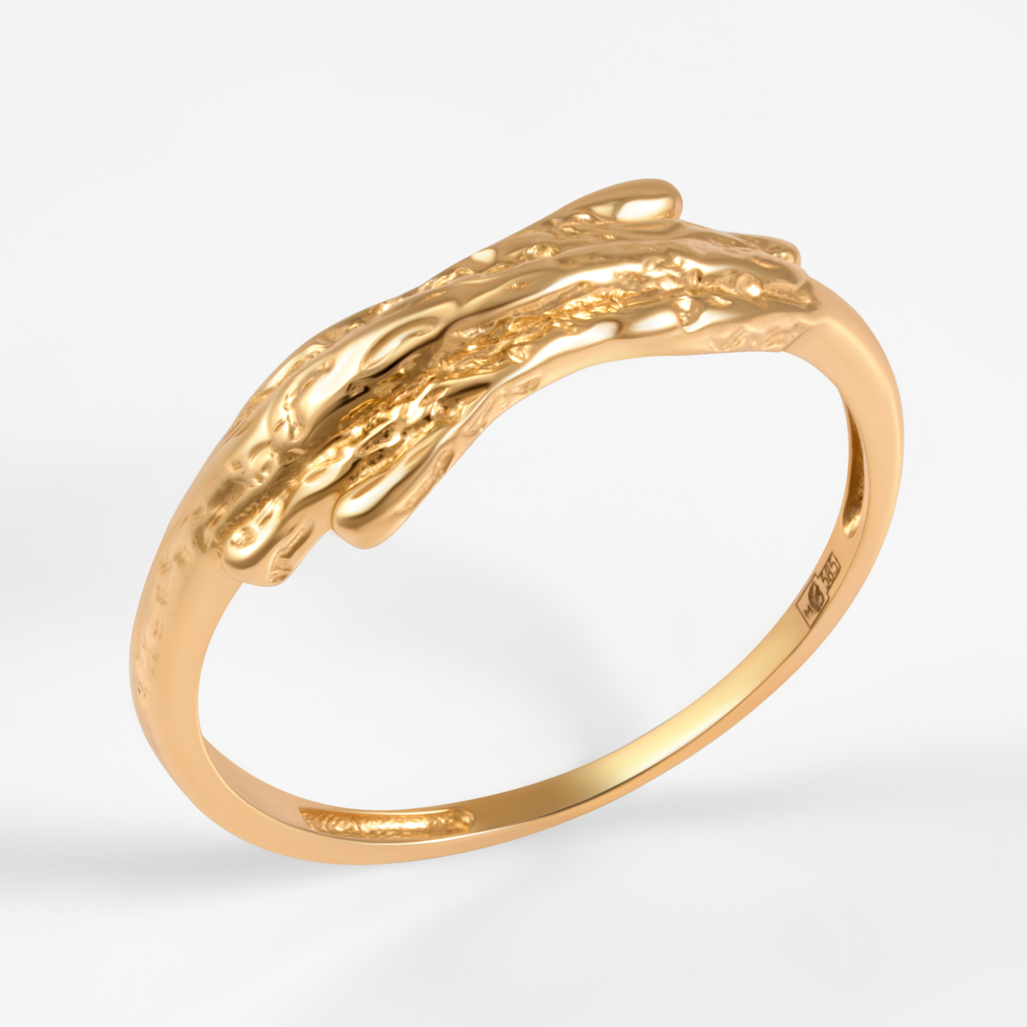 Золотое кольцо Мостар из красного золота 585 пробы МЦР22ДК1040