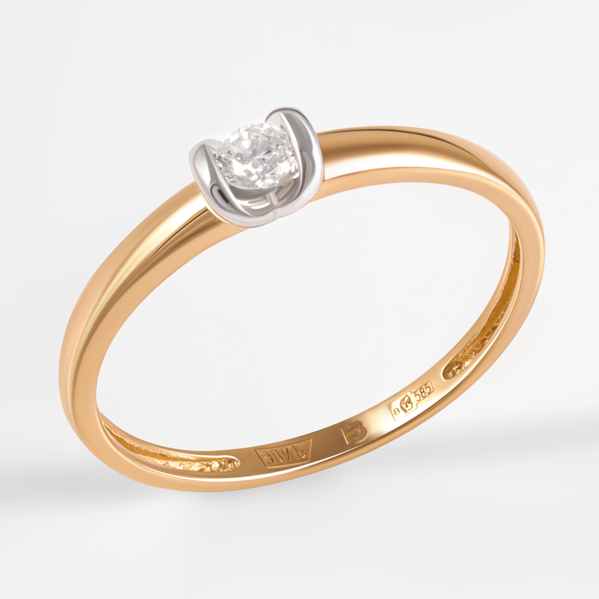 Золотое кольцо Империал из красного золота 585 пробы ИМК0584-120