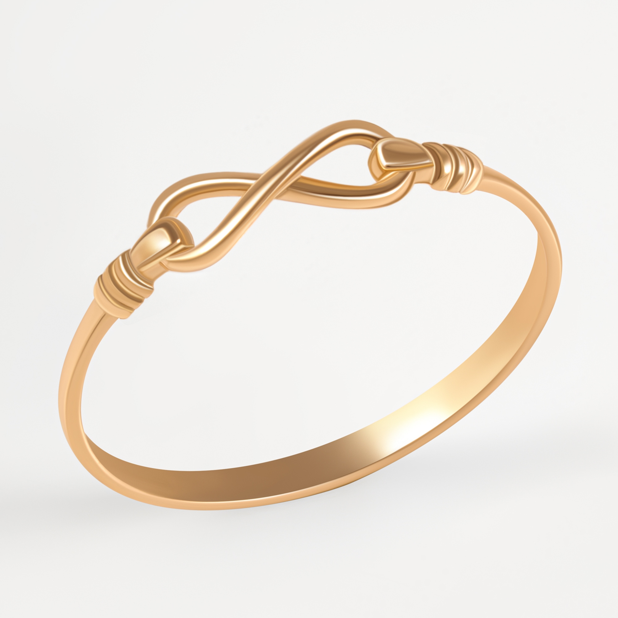 Золотое кольцо Аллегро из красного золота 585 пробы 7А11092, размеры от 15 до 17.5
