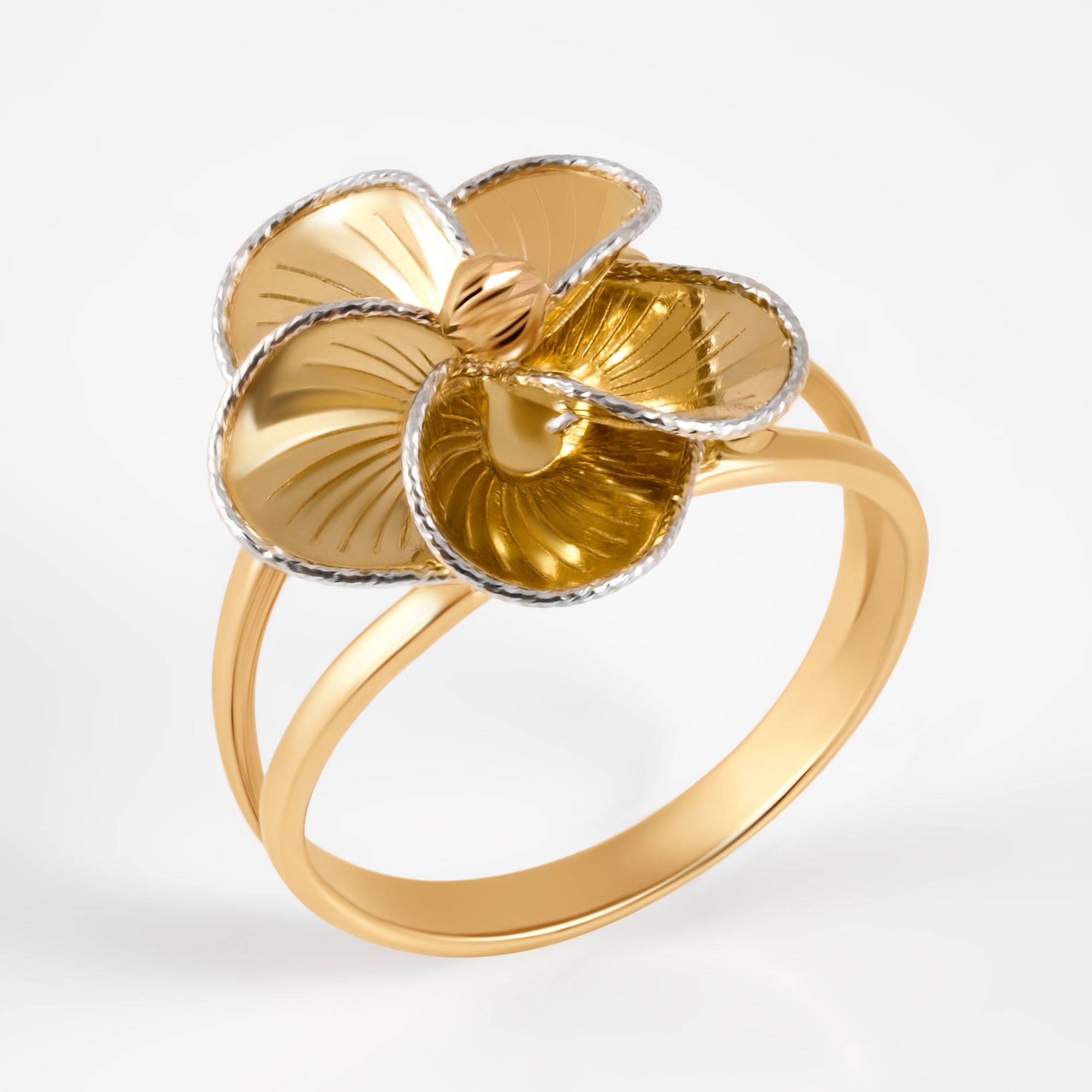 Золотое кольцо Випголд из красного золота 585 пробы ВПКЛ0076Ж