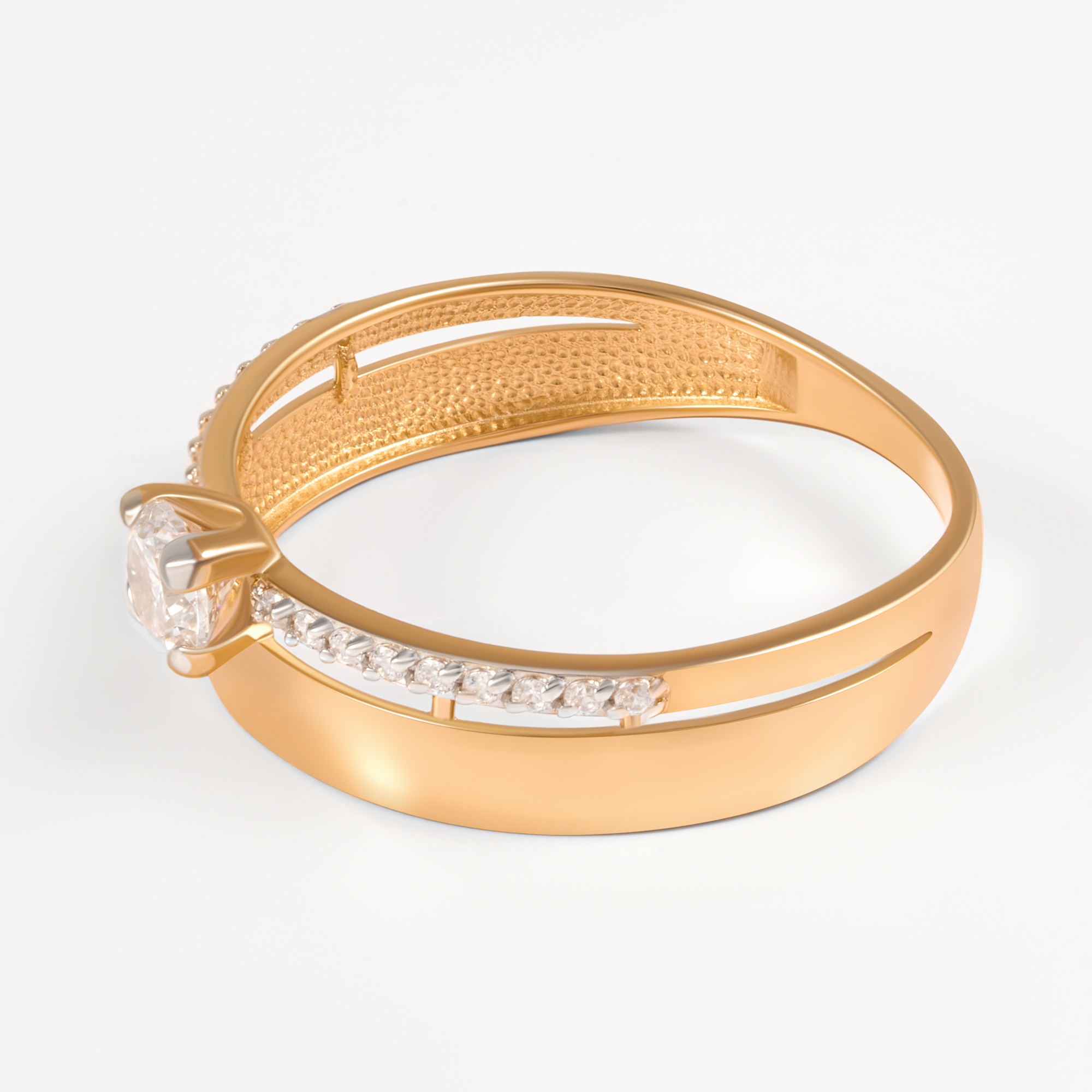 Золотое кольцо Династия из красного золота 585 пробы 7Д020271-1102