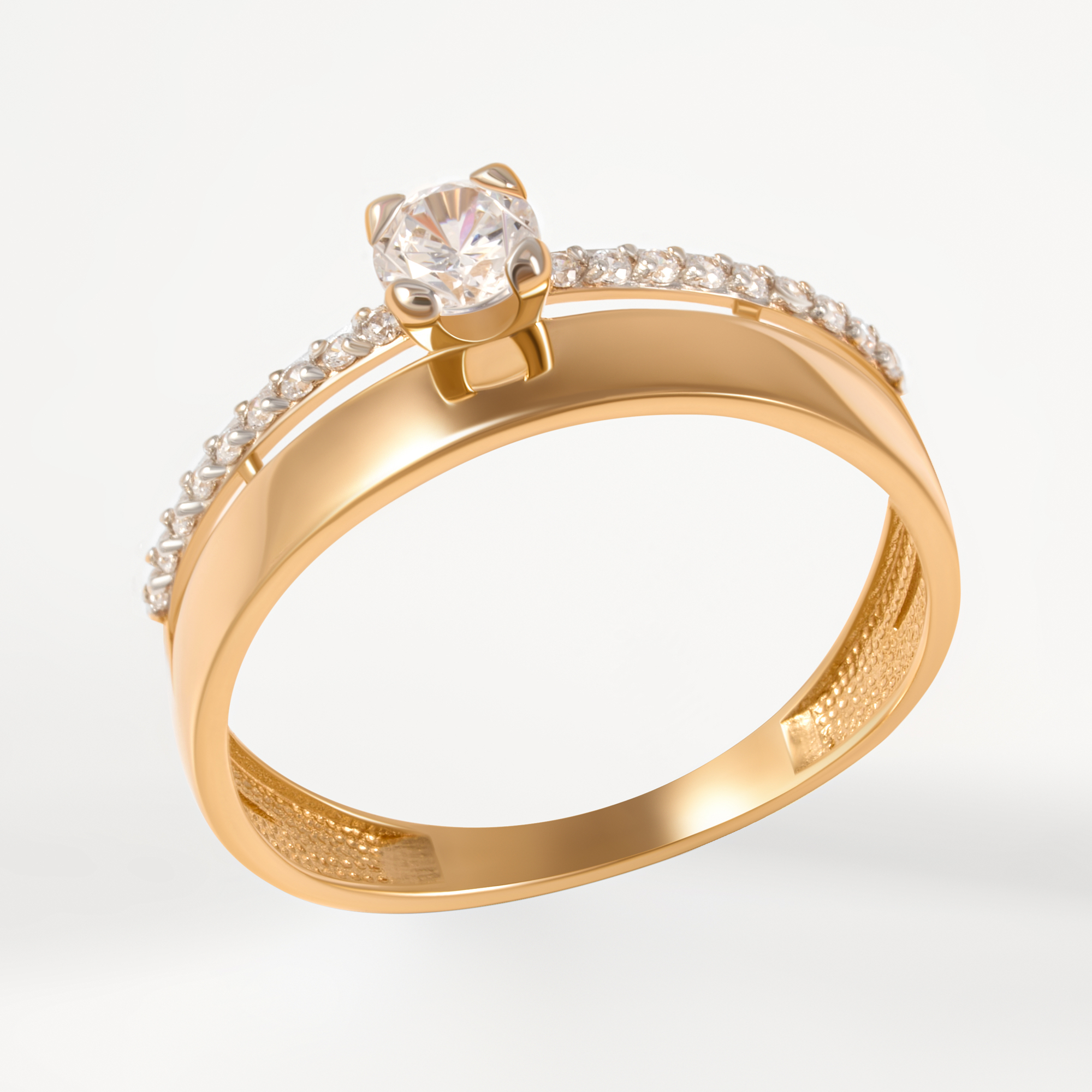Золотое кольцо Династия из красного золота 585 пробы 7Д020271-1102