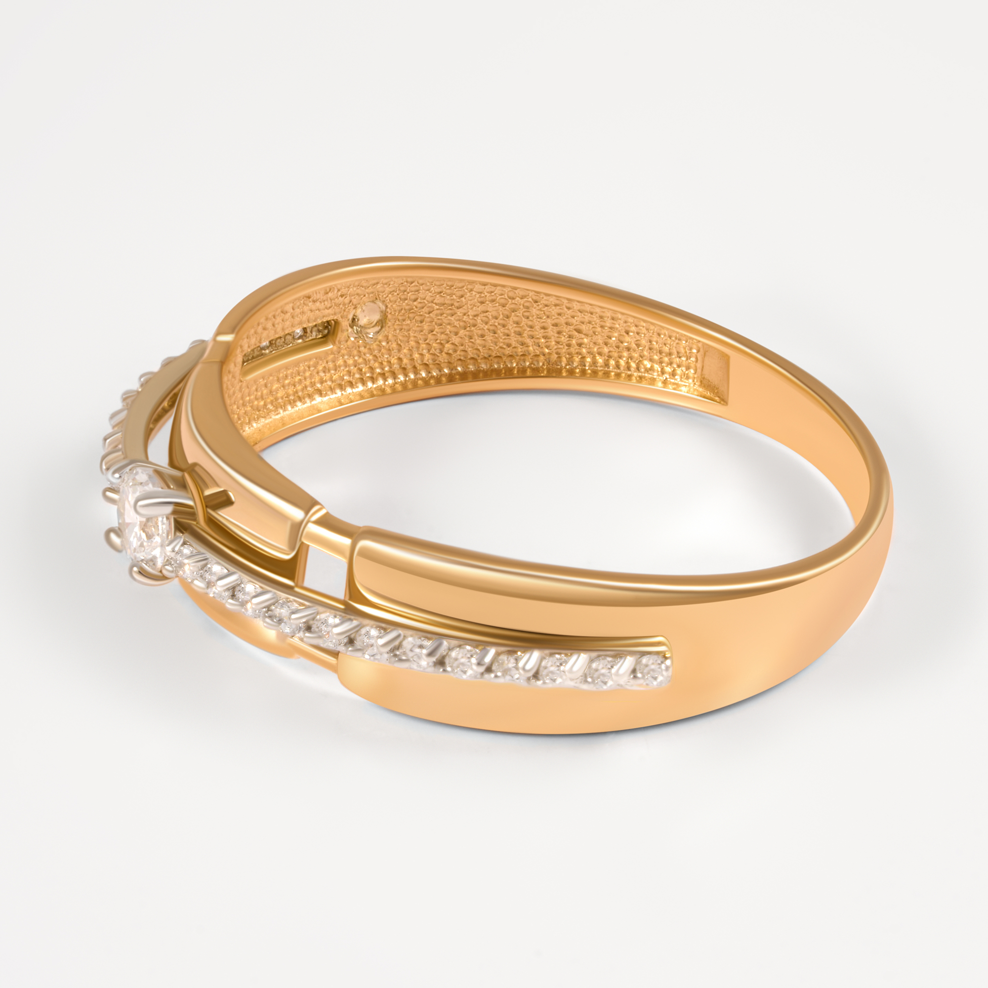 Золотое кольцо Династия из красного золота 585 пробы 7Д023341-1102