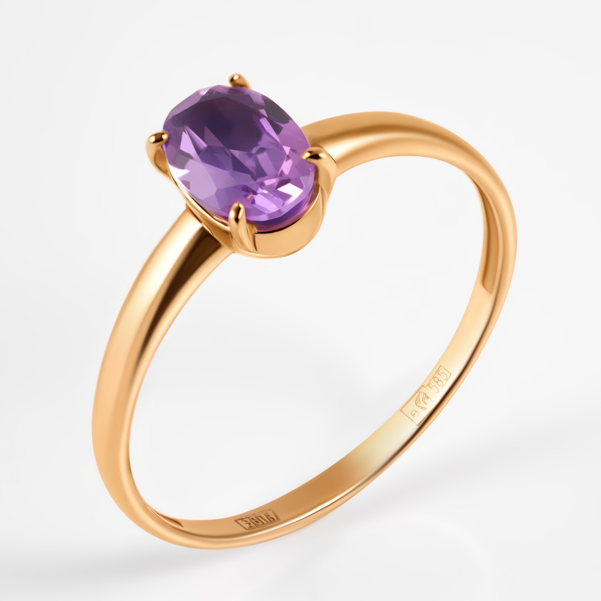 Золотое кольцо Мастер бриллиант из красного золота 585 пробы МБ0130960200014