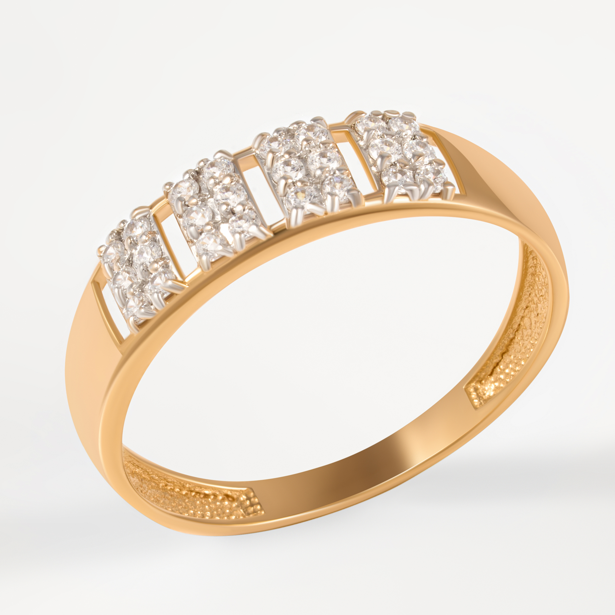 Золотое кольцо Династия из красного золота 585 пробы 7Д001601-1102