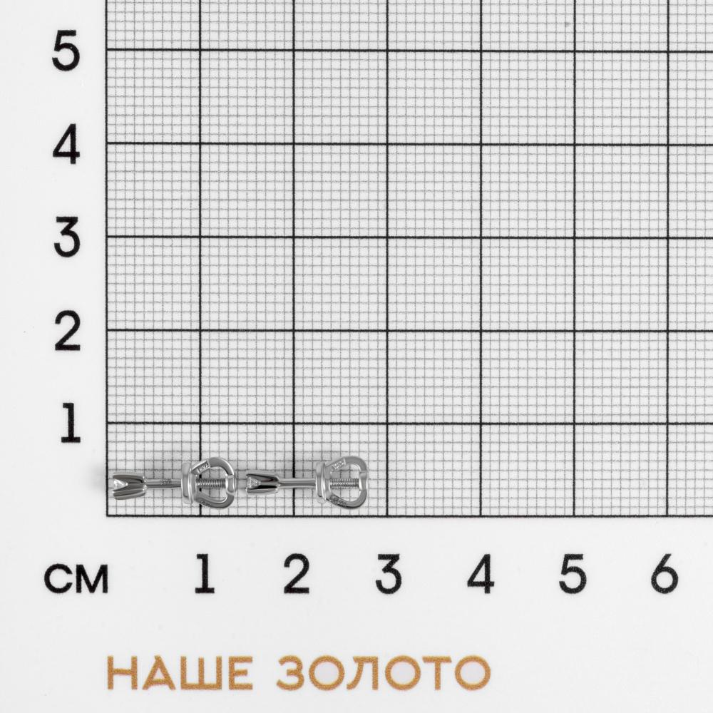 Платиновые серьги гвоздики Империал ИМС0367/ПТ-420
