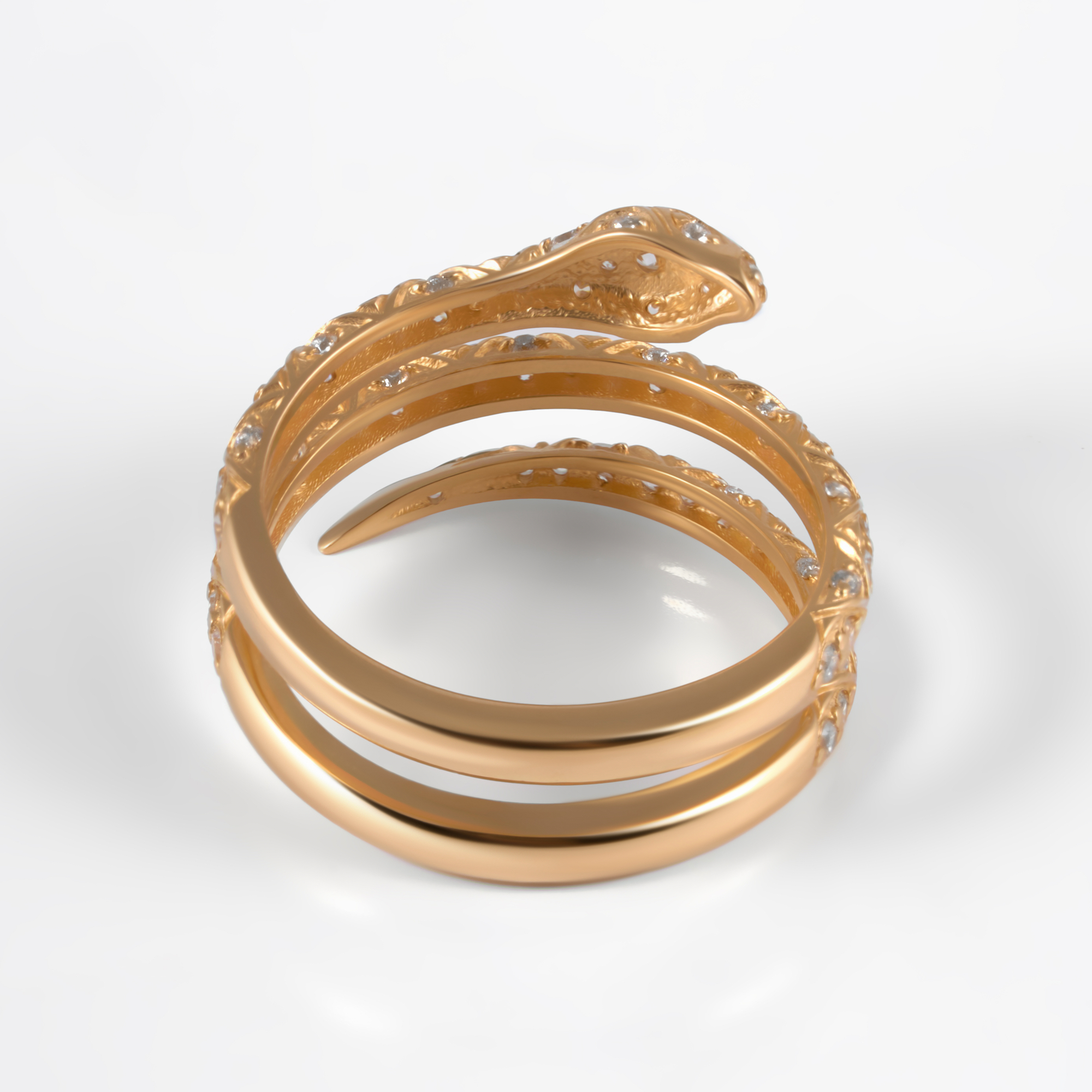 Золотое кольцо Альтеза из красного золота 585 пробы А910238
