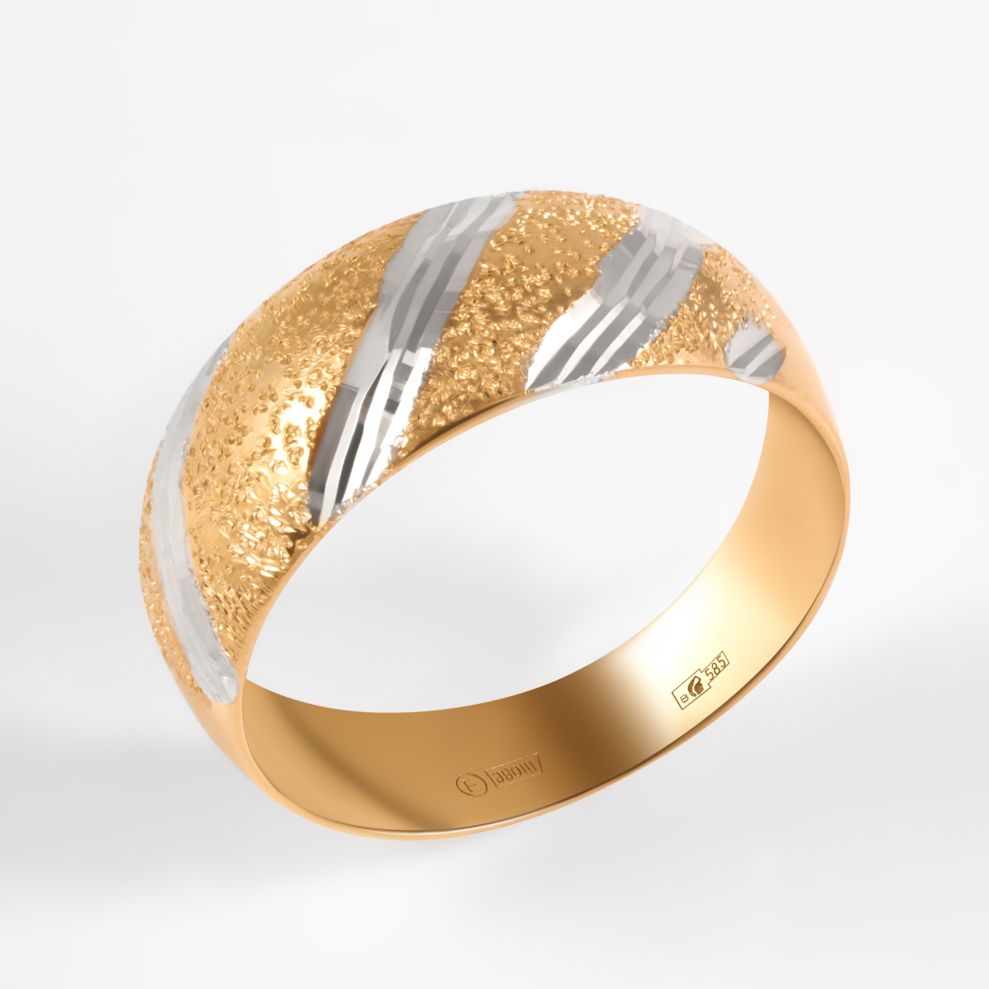 Золотое кольцо Efremof из красного золота 585 пробы ЮПК1207091