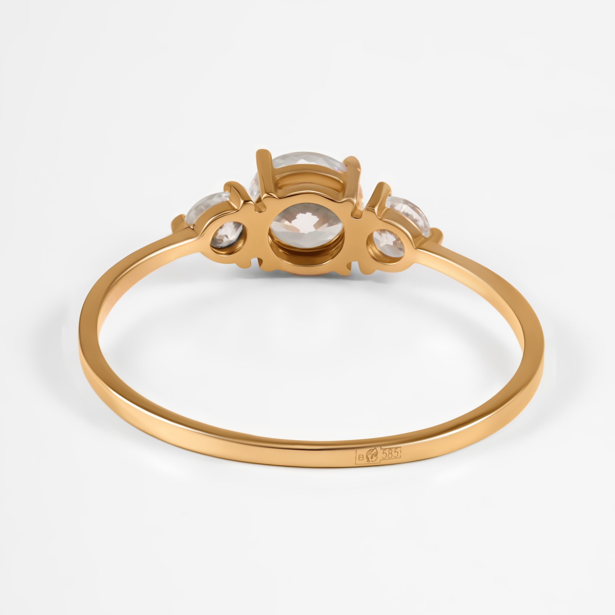 Золотое кольцо Золотая столица из красного золота 585 пробы ЗЧ174361010