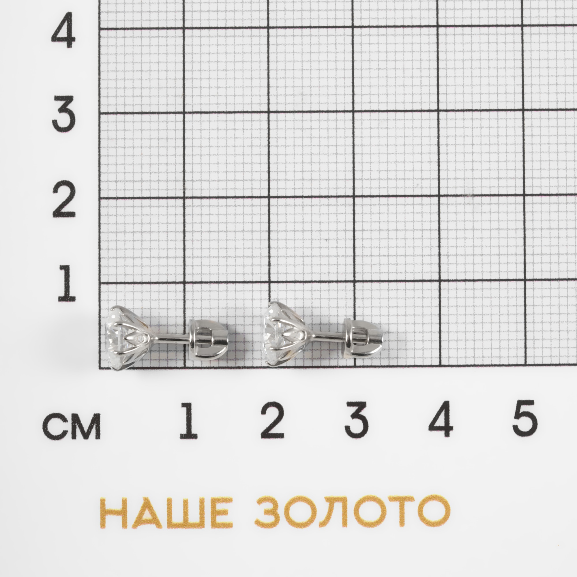 Серебряные серьги гвоздики Sokolov ДИ94026490