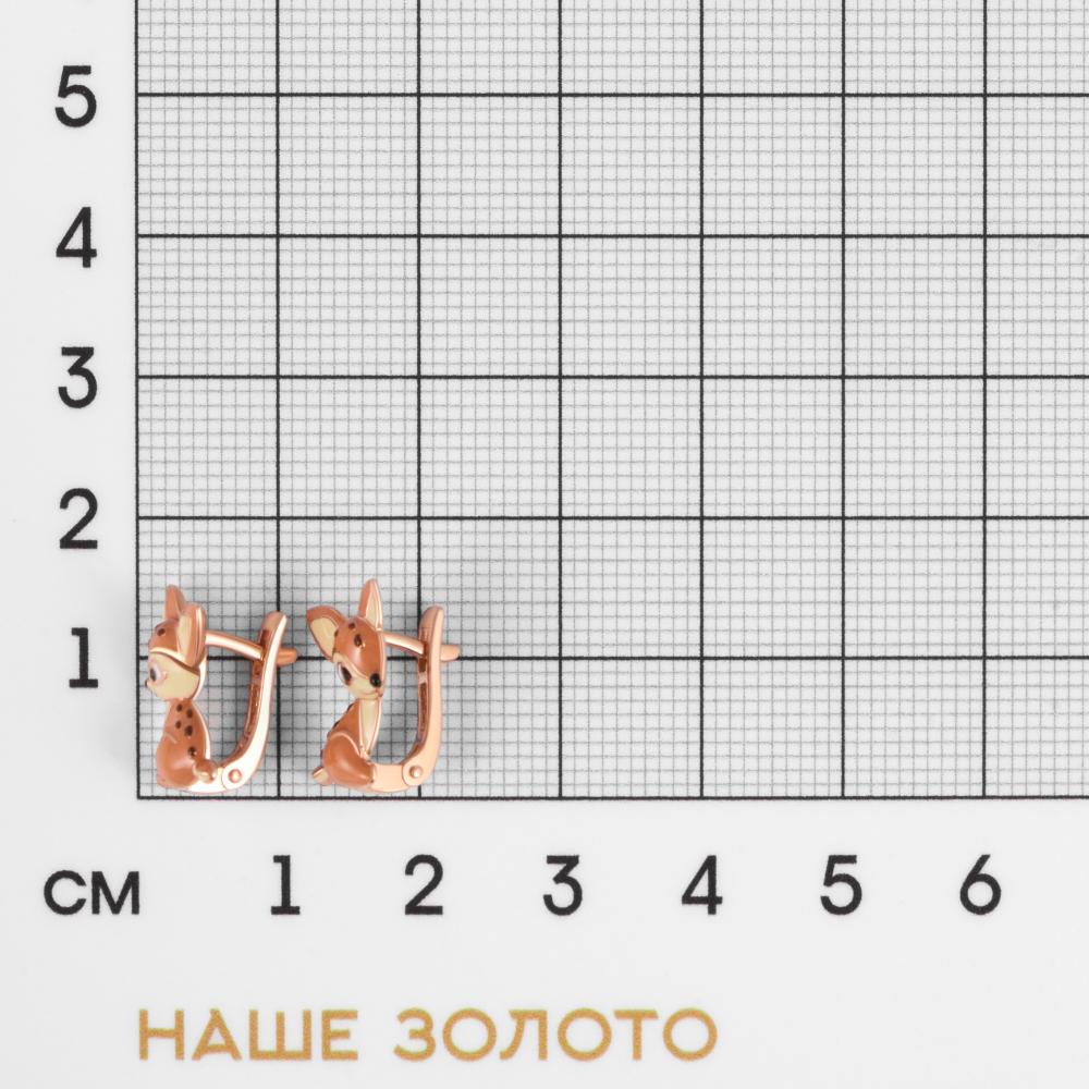 Серебряные серьги детские Дэви ЭБ901022260