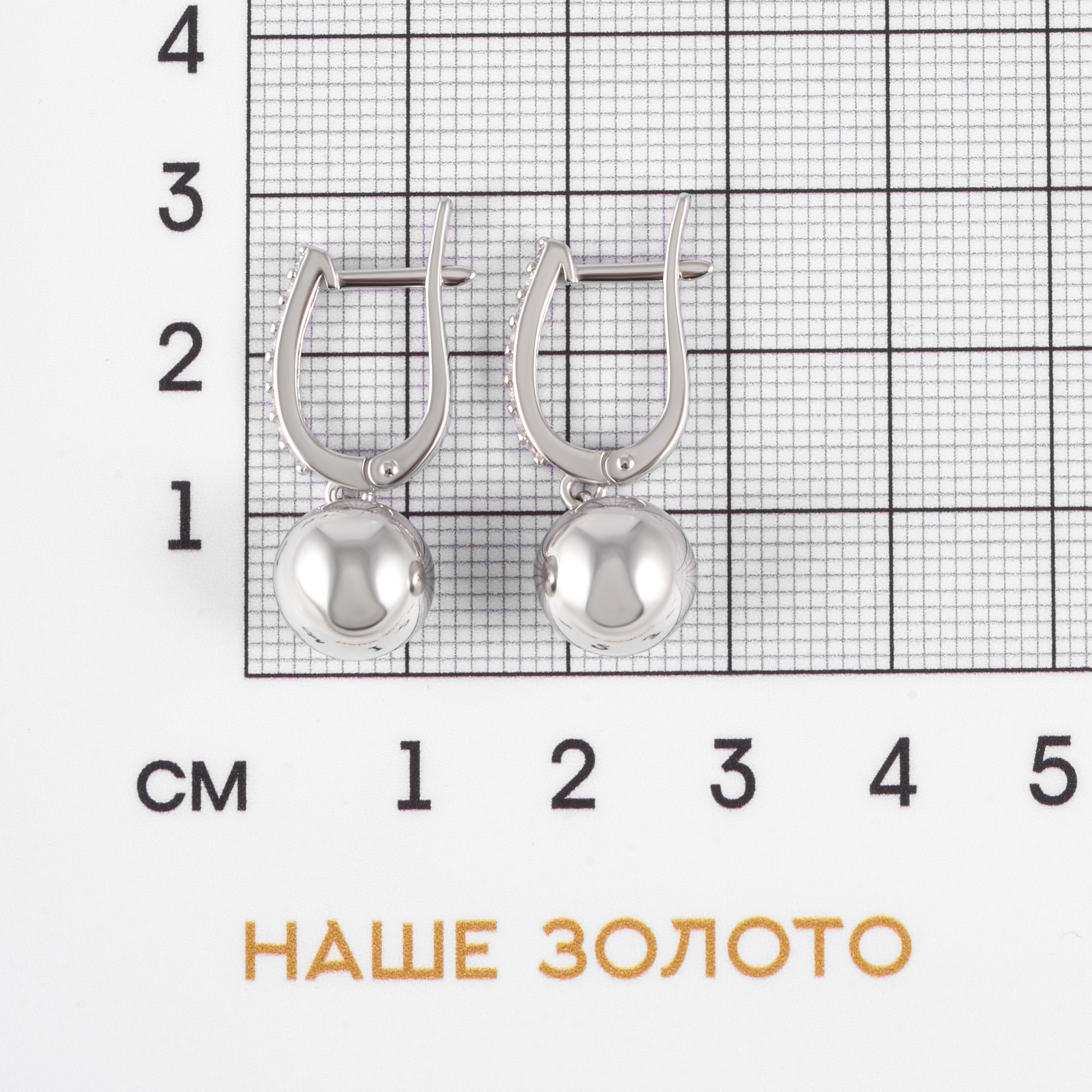Серебряные серьги Мидас-пермь 4МС604