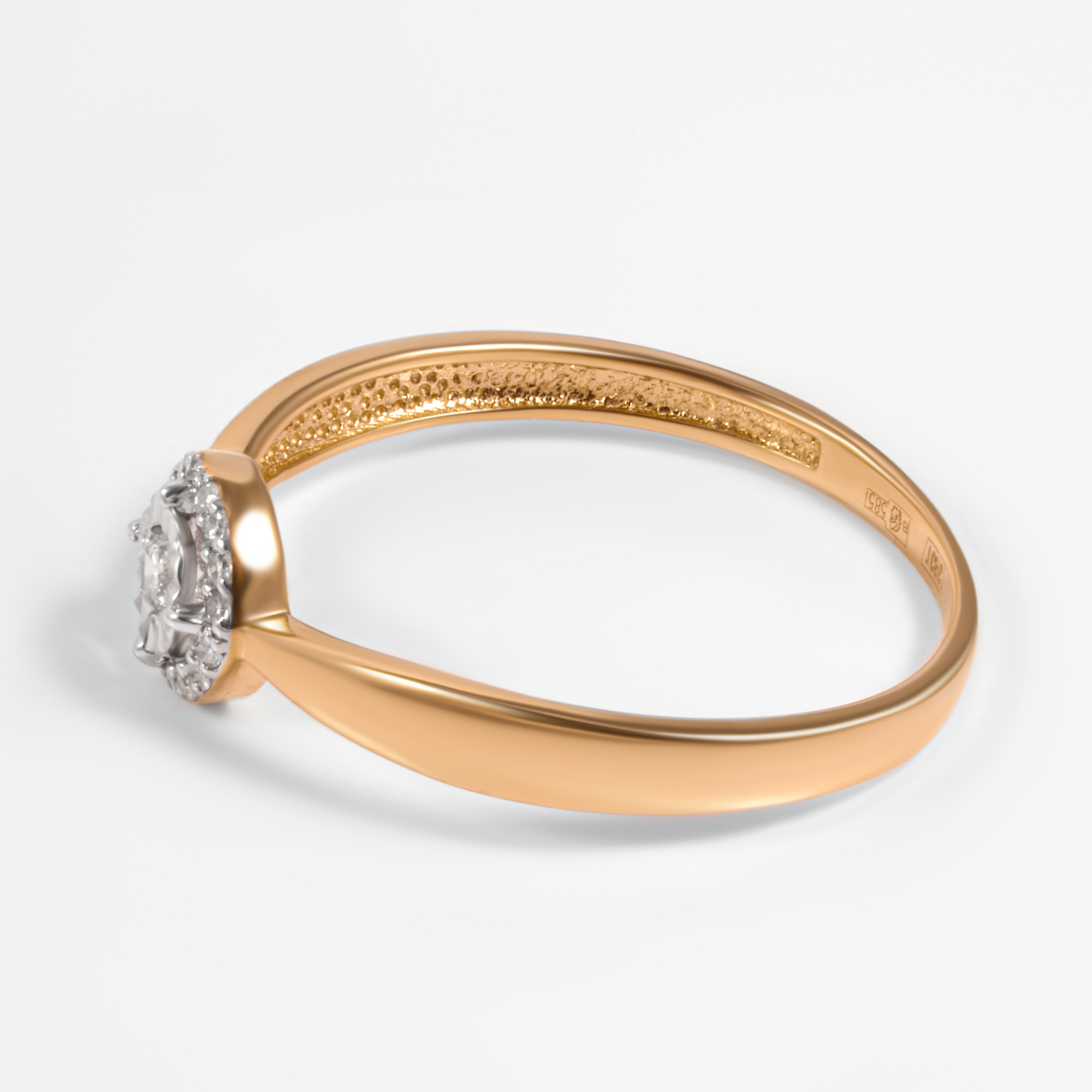 Золотое кольцо Григорьев даймонд из красного золота 585 пробы Э101-11-5348-31-00
