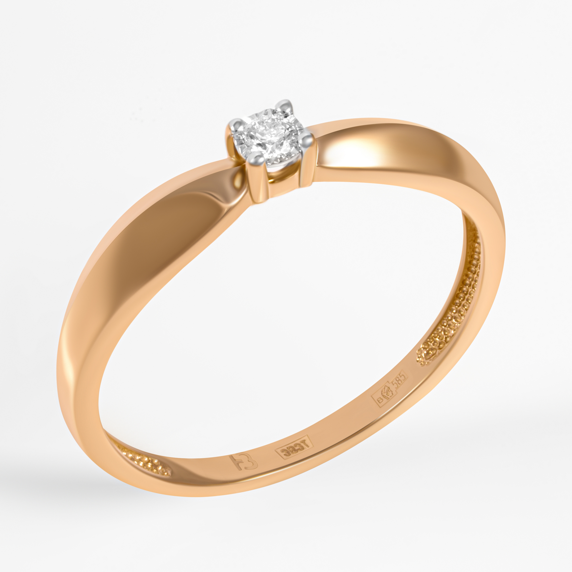 Золотое кольцо Григорьев даймонд из красного золота 585 пробы Э101-11-6006-11-00-21
