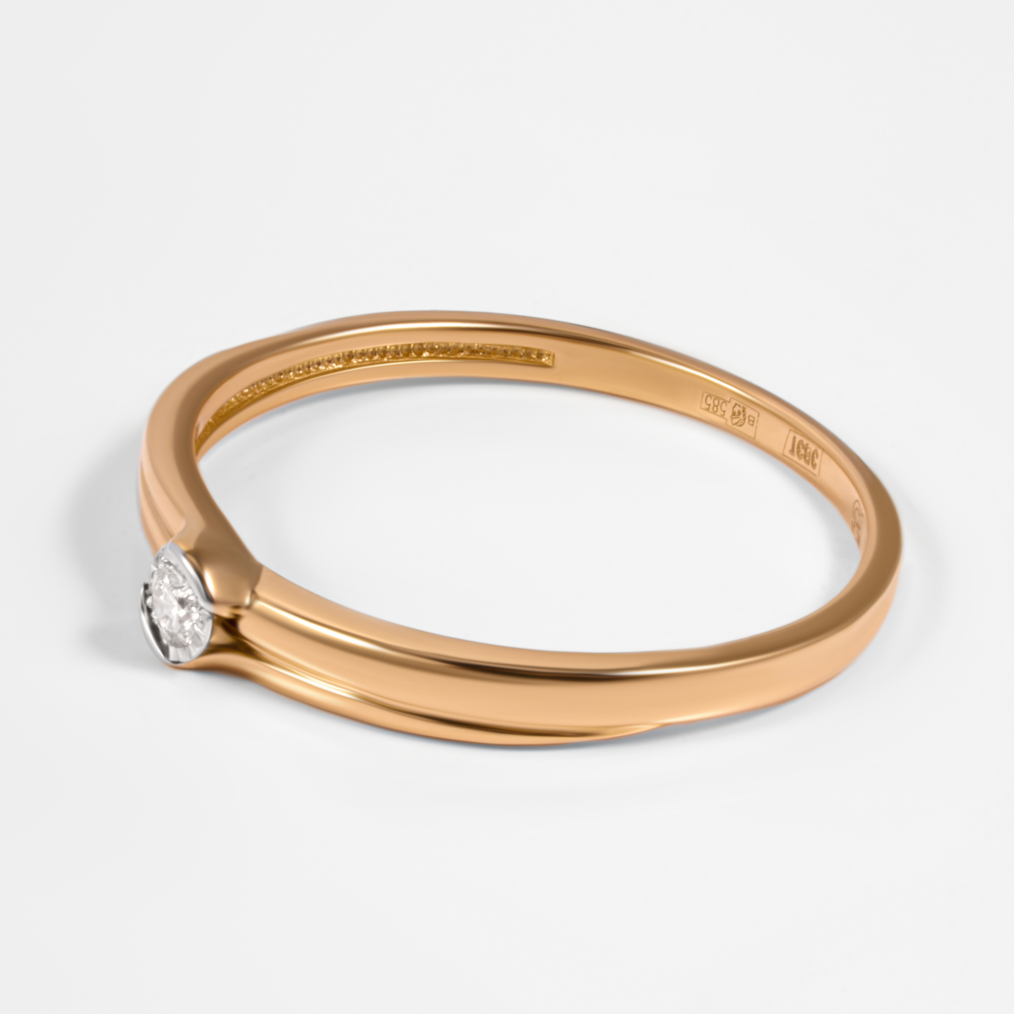 Золотое кольцо Григорьев даймонд из красного золота 585 пробы Э101-11-6014-11-00-21