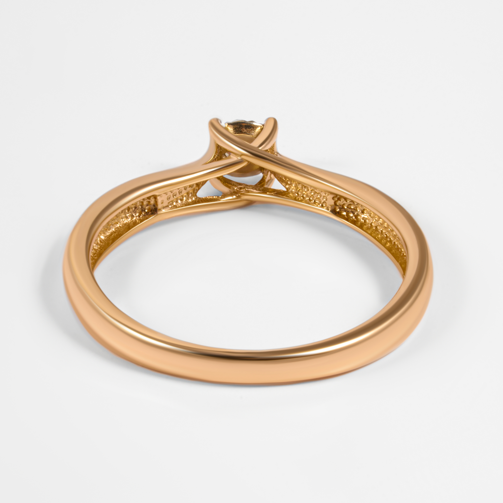 Золотое кольцо Григорьев даймонд из красного золота 585 пробы Э101145384