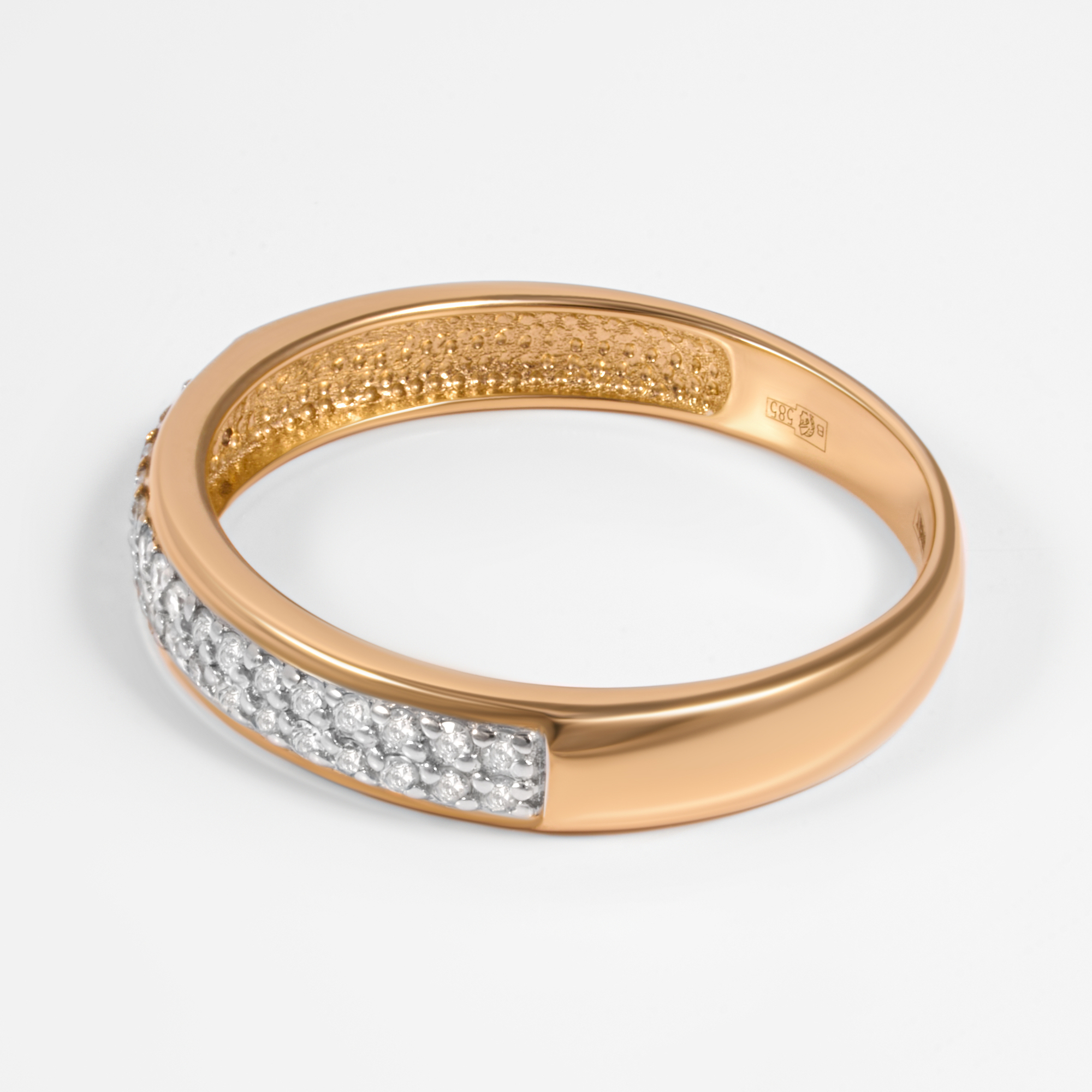 Золотое кольцо Григорьев даймонд из красного золота 585 пробы Э104110056*