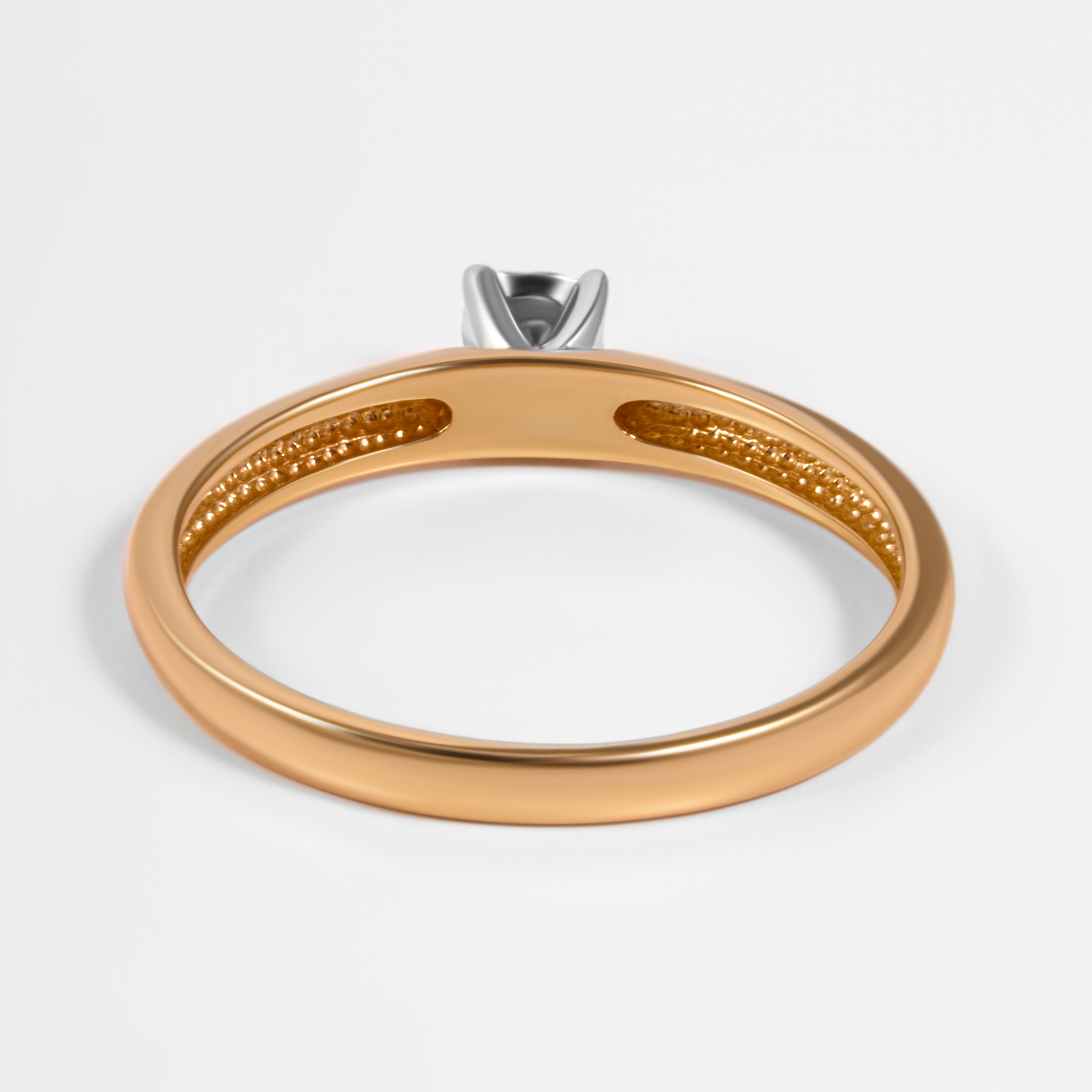 Золотое кольцо Григорьев даймонд из красного золота 585 пробы Э101145309