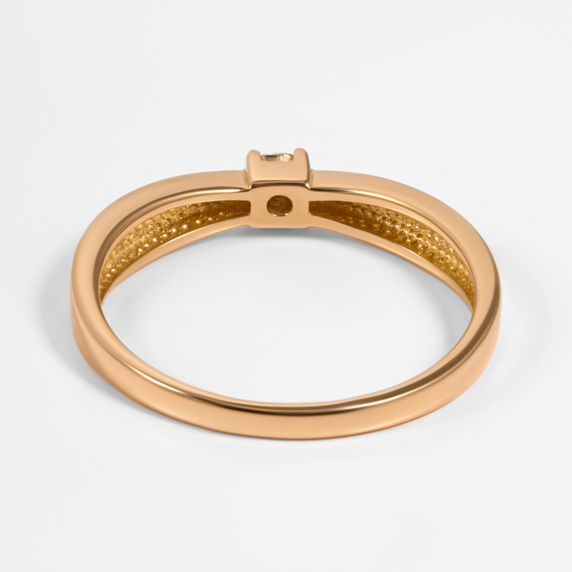 Золотое кольцо Григорьев даймонд из красного золота 585 пробы Э101145307