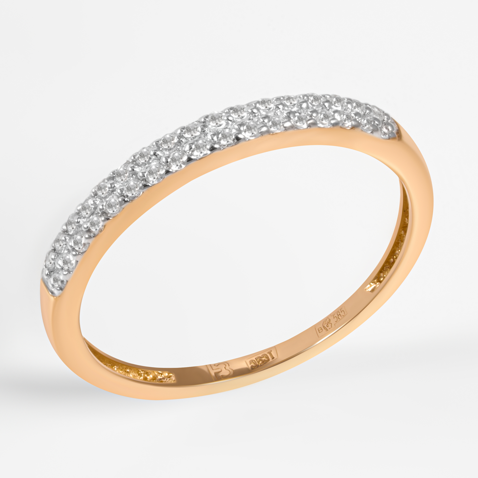 Золотое кольцо Григорьев даймонд из красного золота 585 пробы Э104110051*