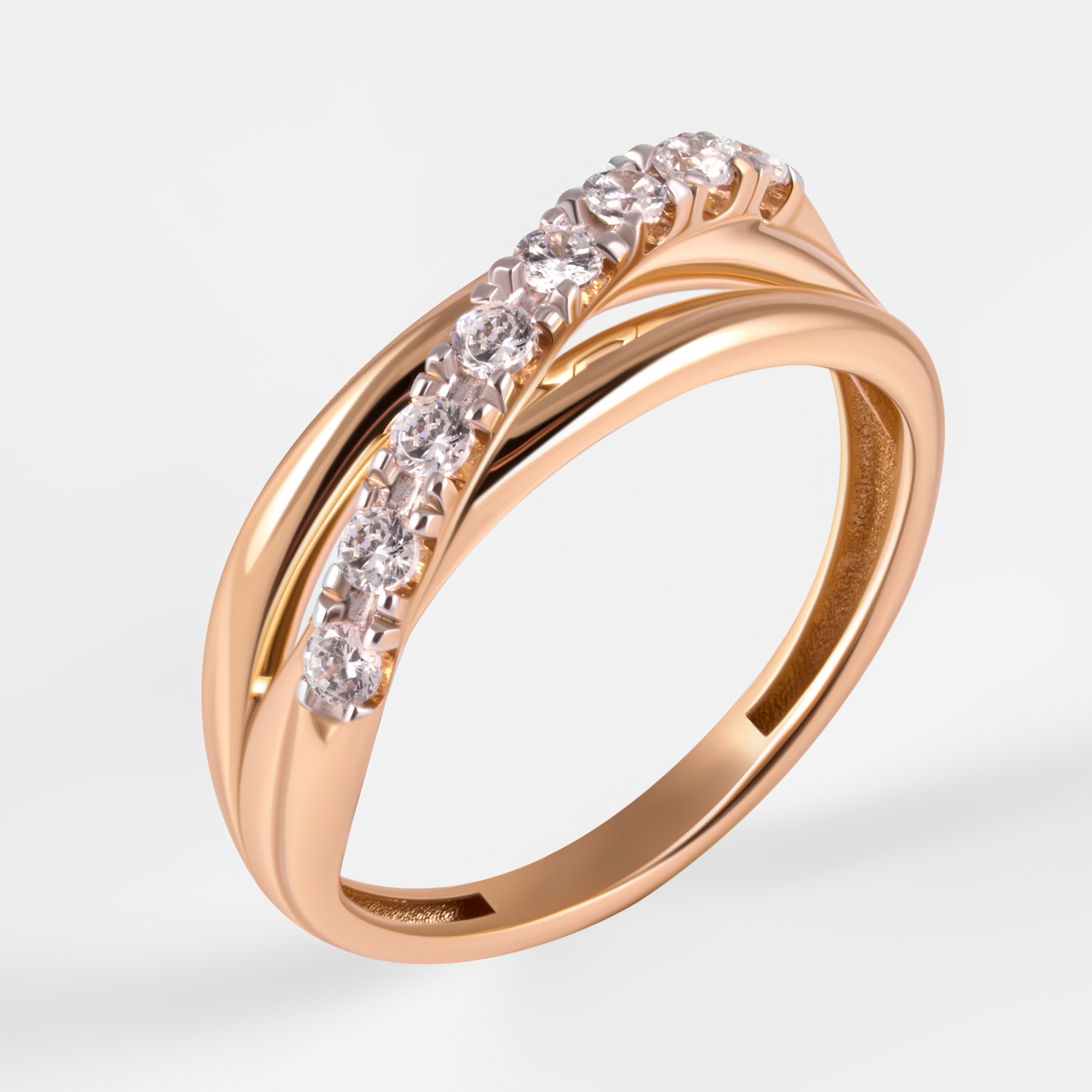 Золотое кольцо Efremof из красного золота 585 пробы ЮПК13217984