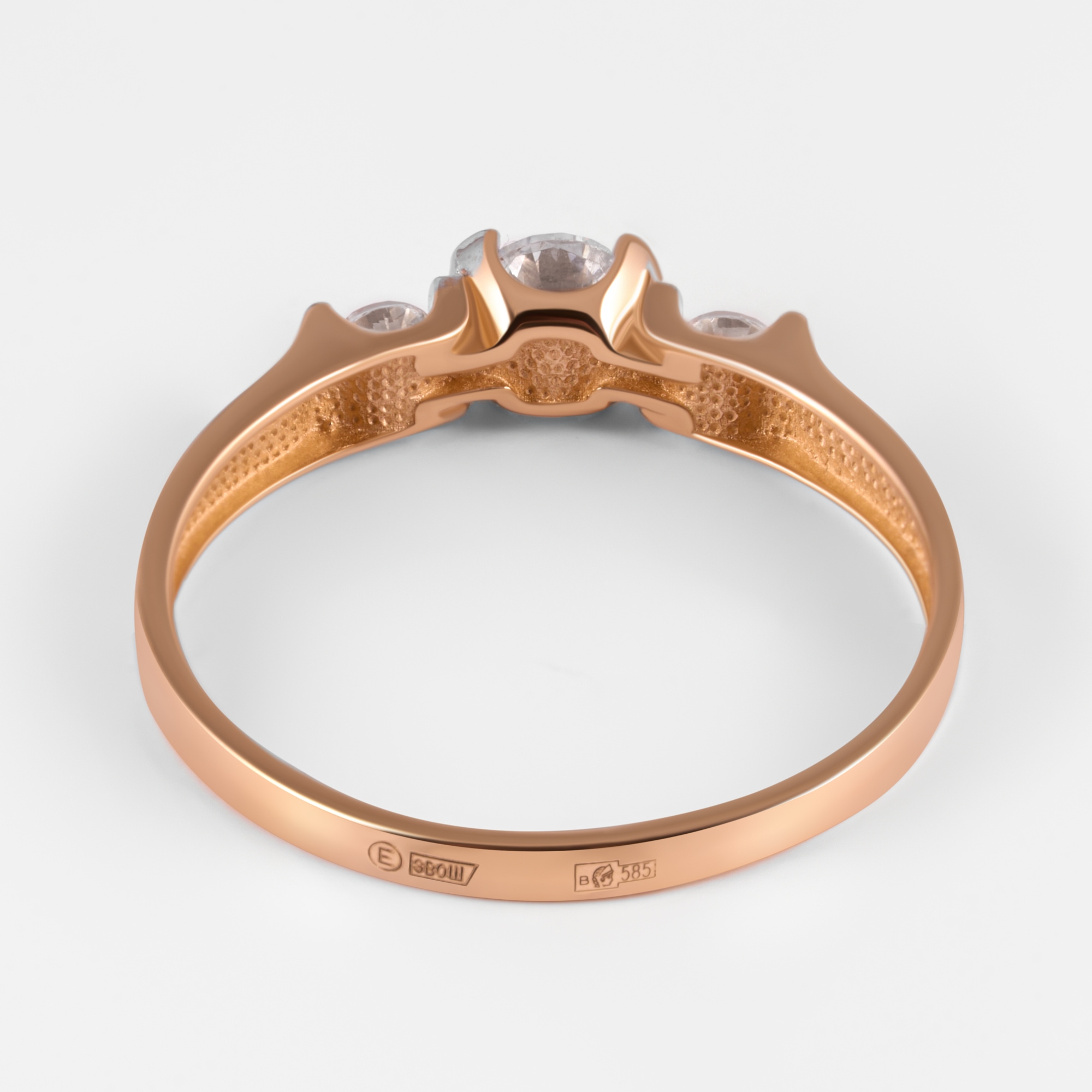 Золотое кольцо Efremof из красного золота 585 пробы ЮПК13218294