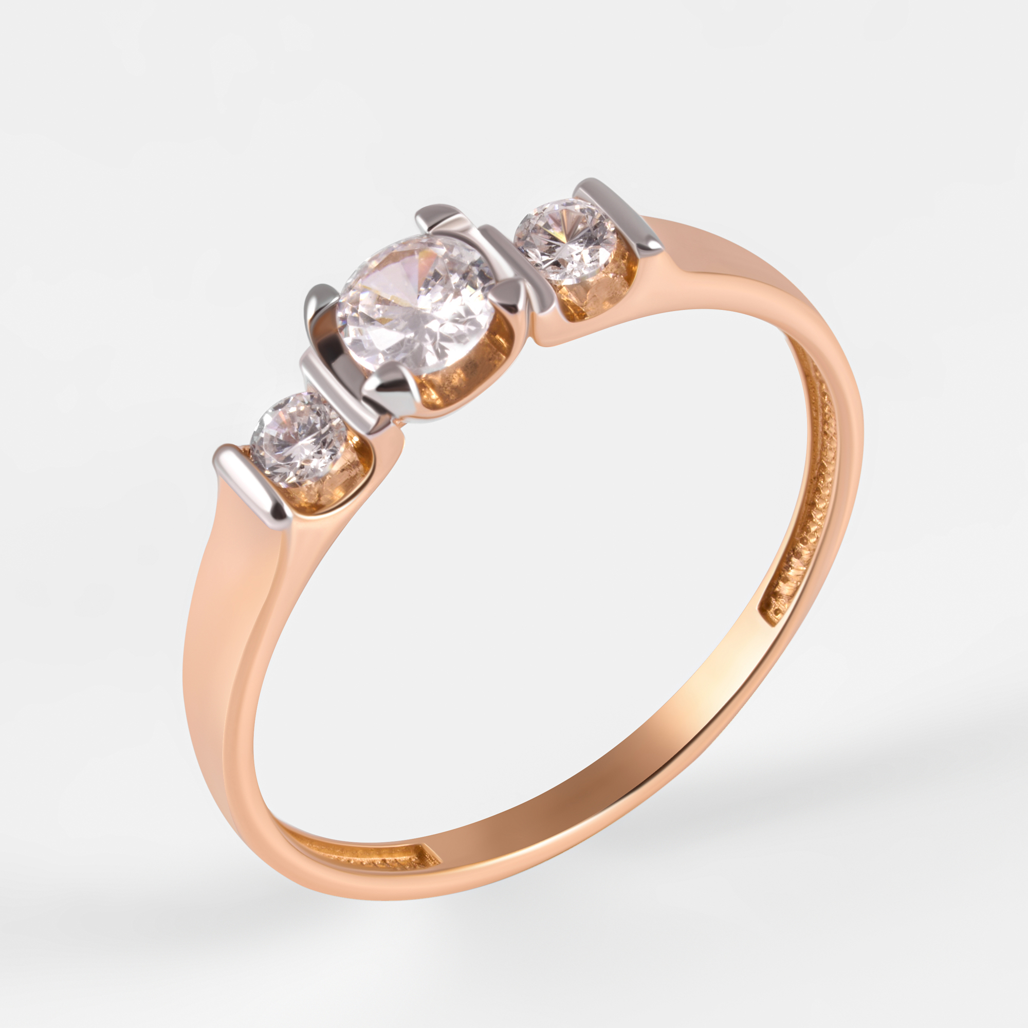 Золотое кольцо Efremof из красного золота 585 пробы ЮПК13218294