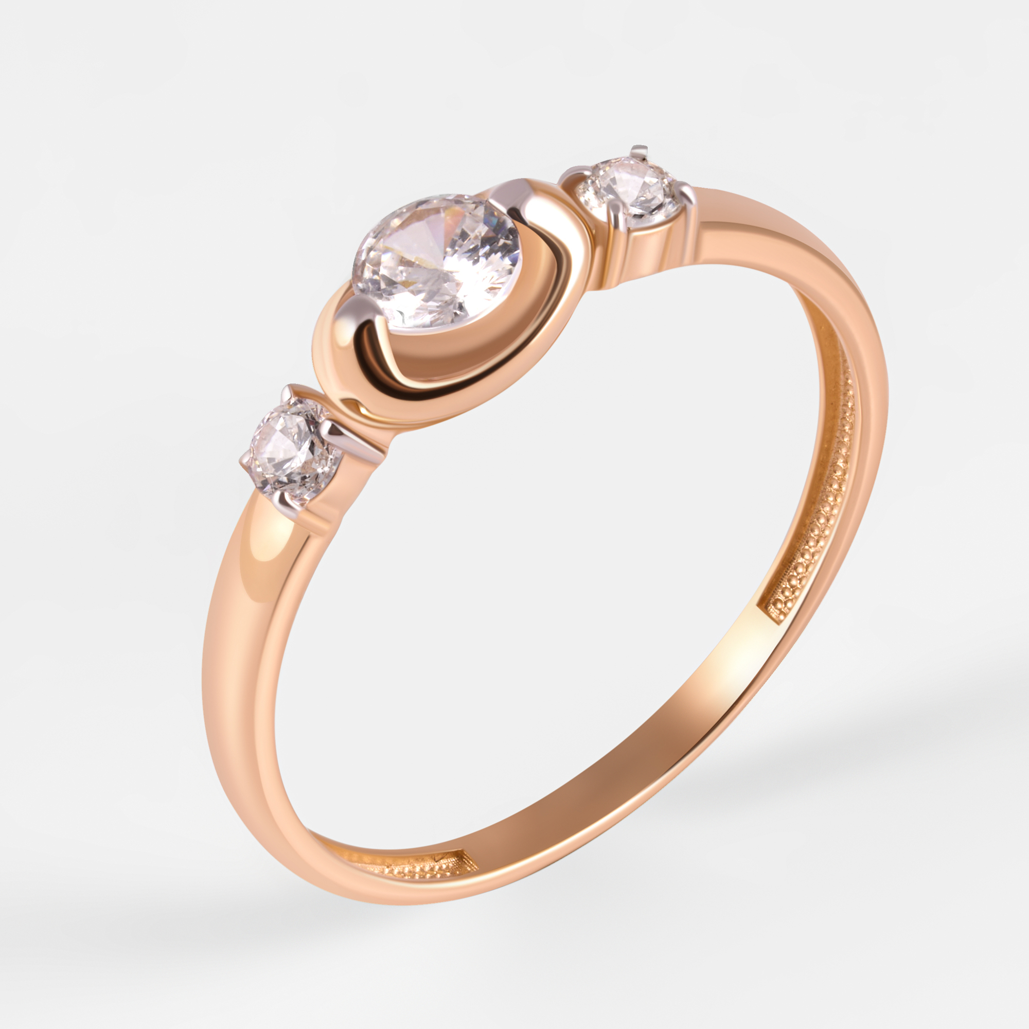 Золотое кольцо Efremof из красного золота 585 пробы ЮПК13218293